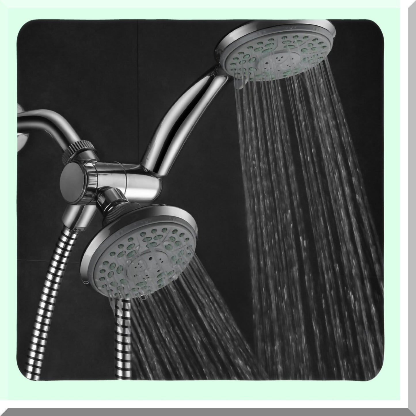 24-Setting Slimline Showerhead and Hand Shower Combo