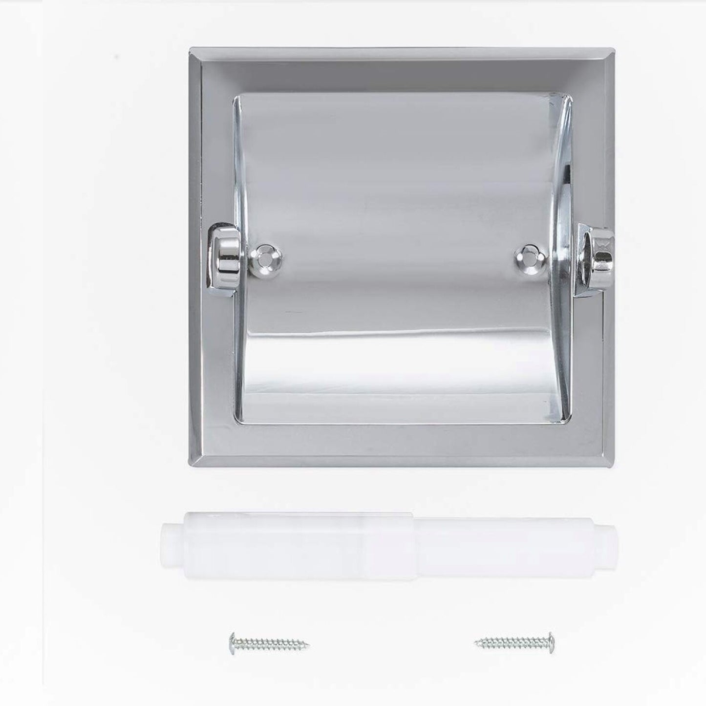 Recessed Bathroom Toilet Paper Holder and Roller