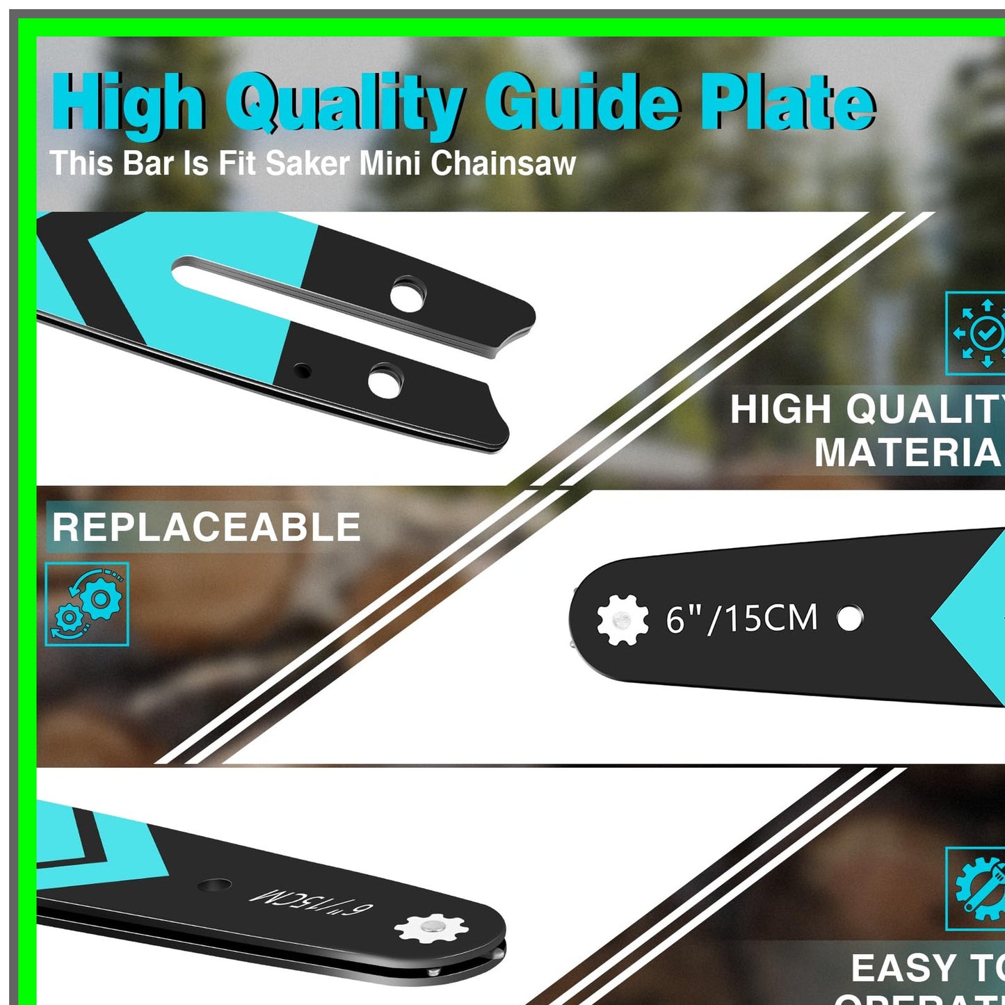 Compact Cordless Mini Chainsaw for Effortless Tree Trimming and Gardening