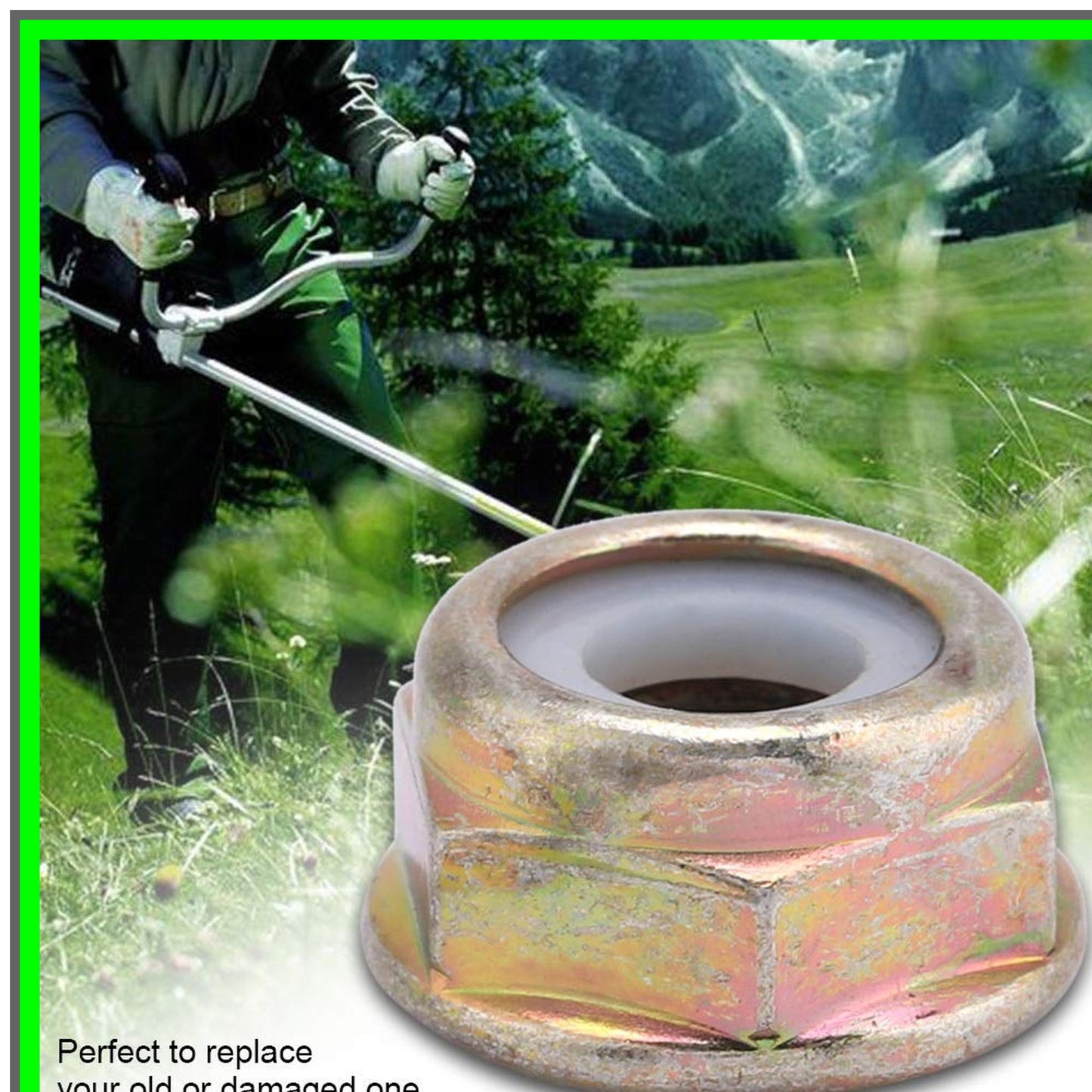 Left Hand Thread Flange Nut for Cutter Trimmer Blade Replacement