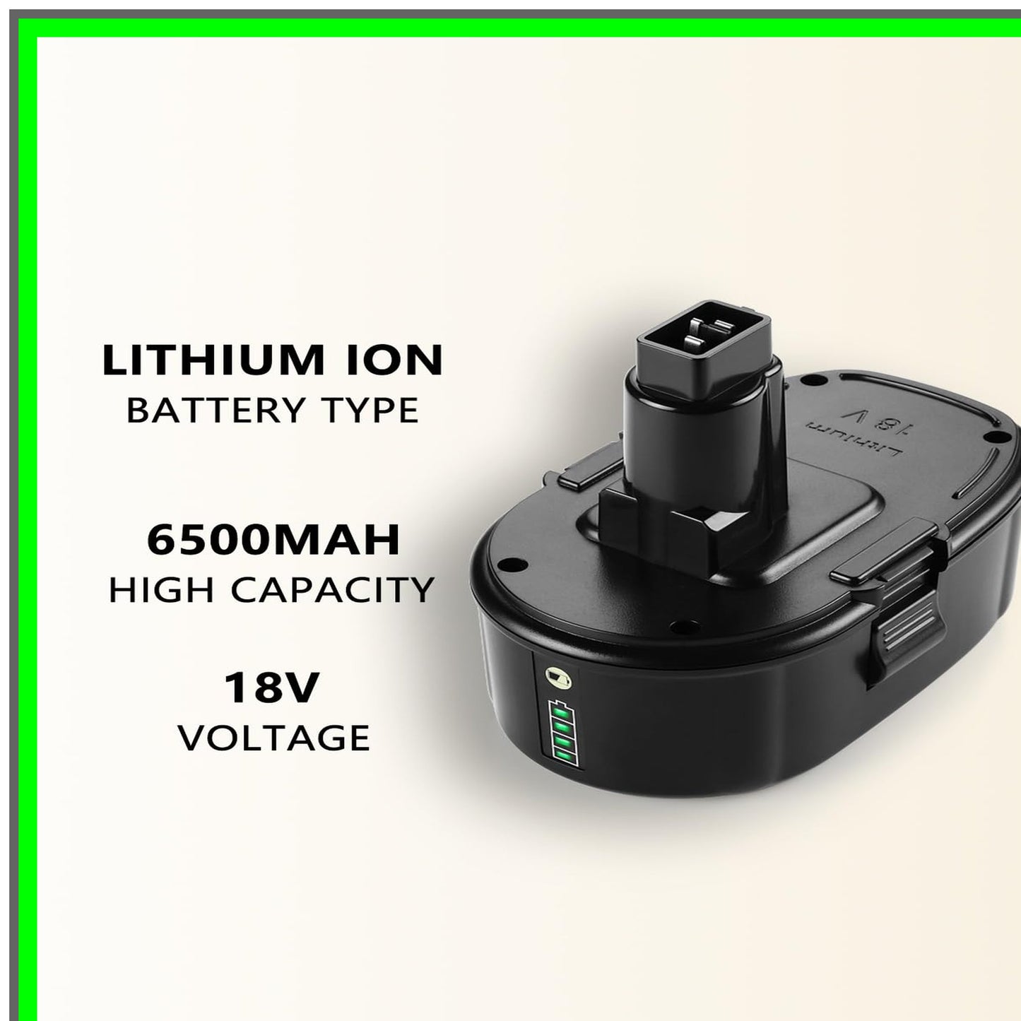 18V 6.5Ah Lithium Battery Replacement for XRP Power Tools