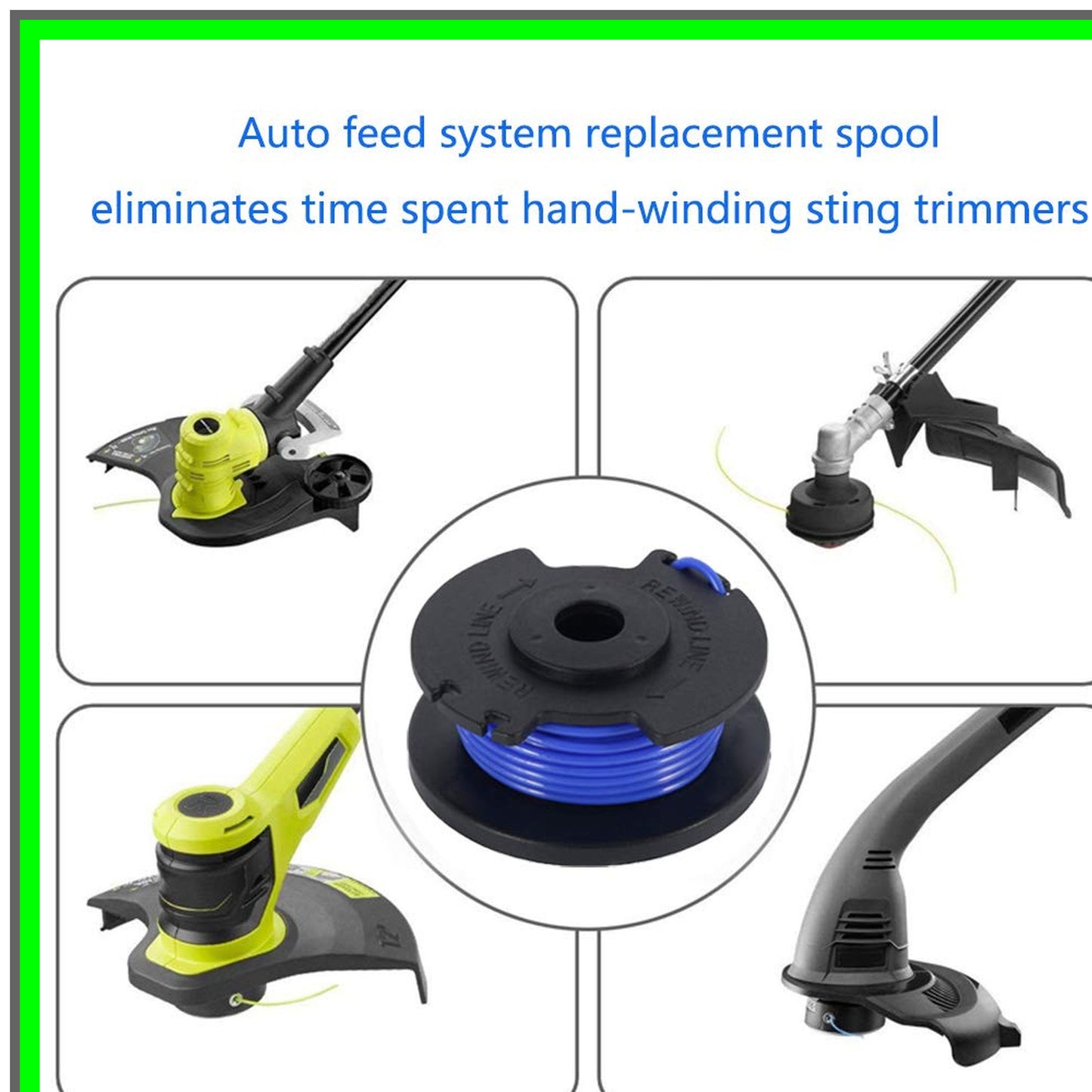 Autofeed String Trimmer Replacement Spool Line for Ryobi 10 Pack