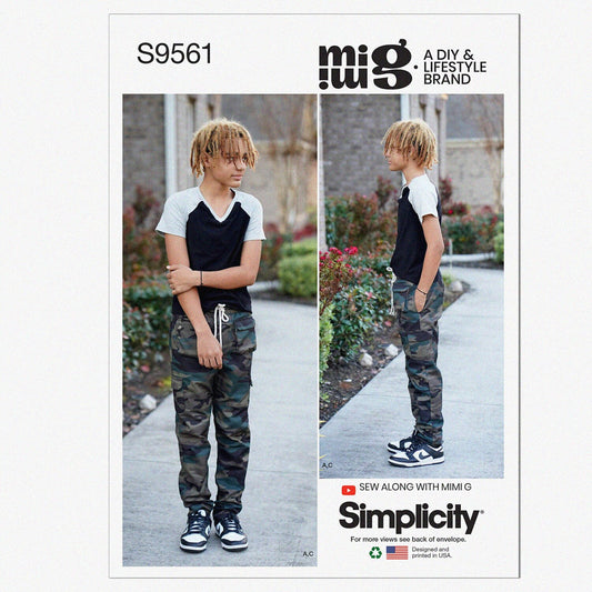 Boys' Sewing Pattern Kit for Tops, Pants, Shorts