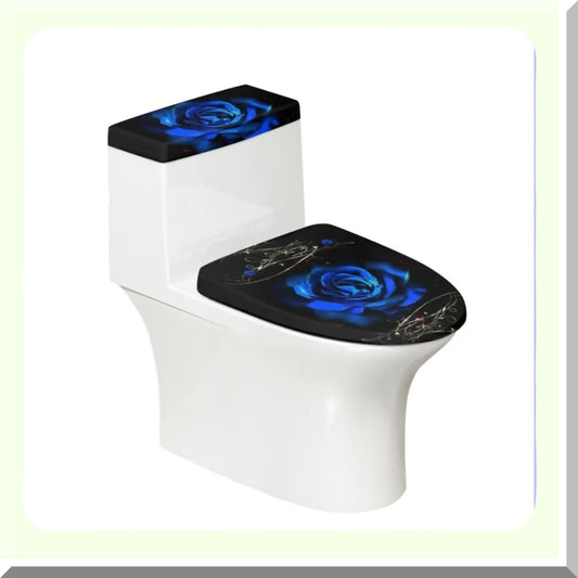 Blue Rose Tet Lid Dust Cover 2pcs Set