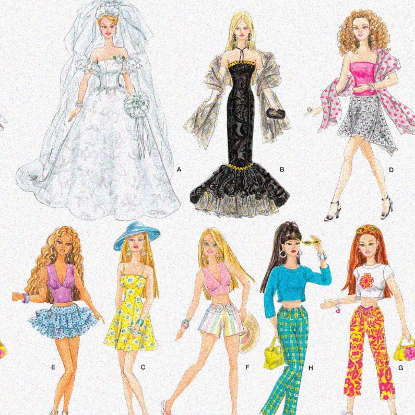 Doll Clothing Sewing Pattern for Girls 11.5"