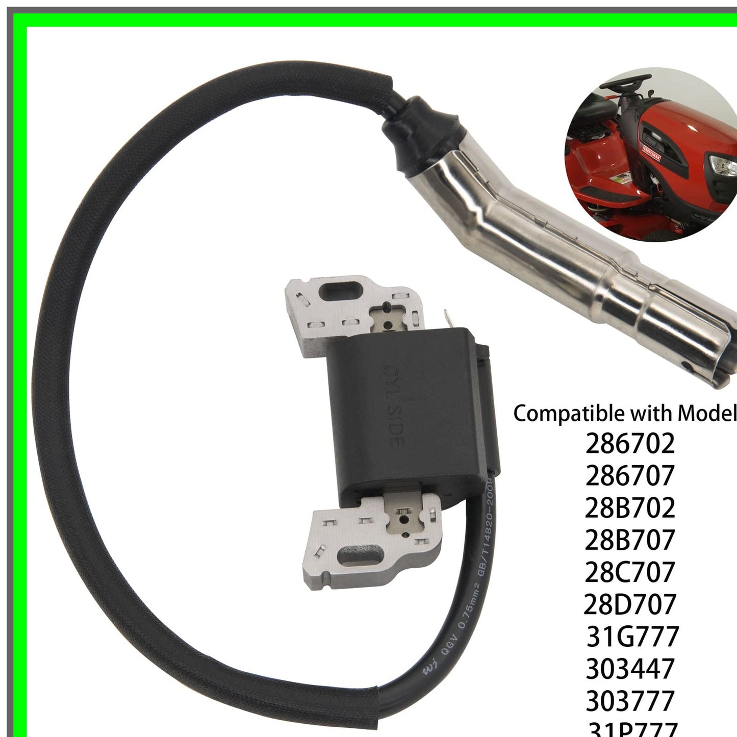 High-Performance Ignition Coil Magneto for Intek OHV Lawn Mower Engines