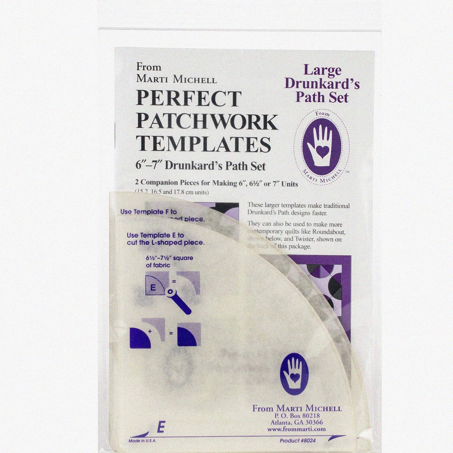 Drunkard's Path Large Template Set 2-Pack