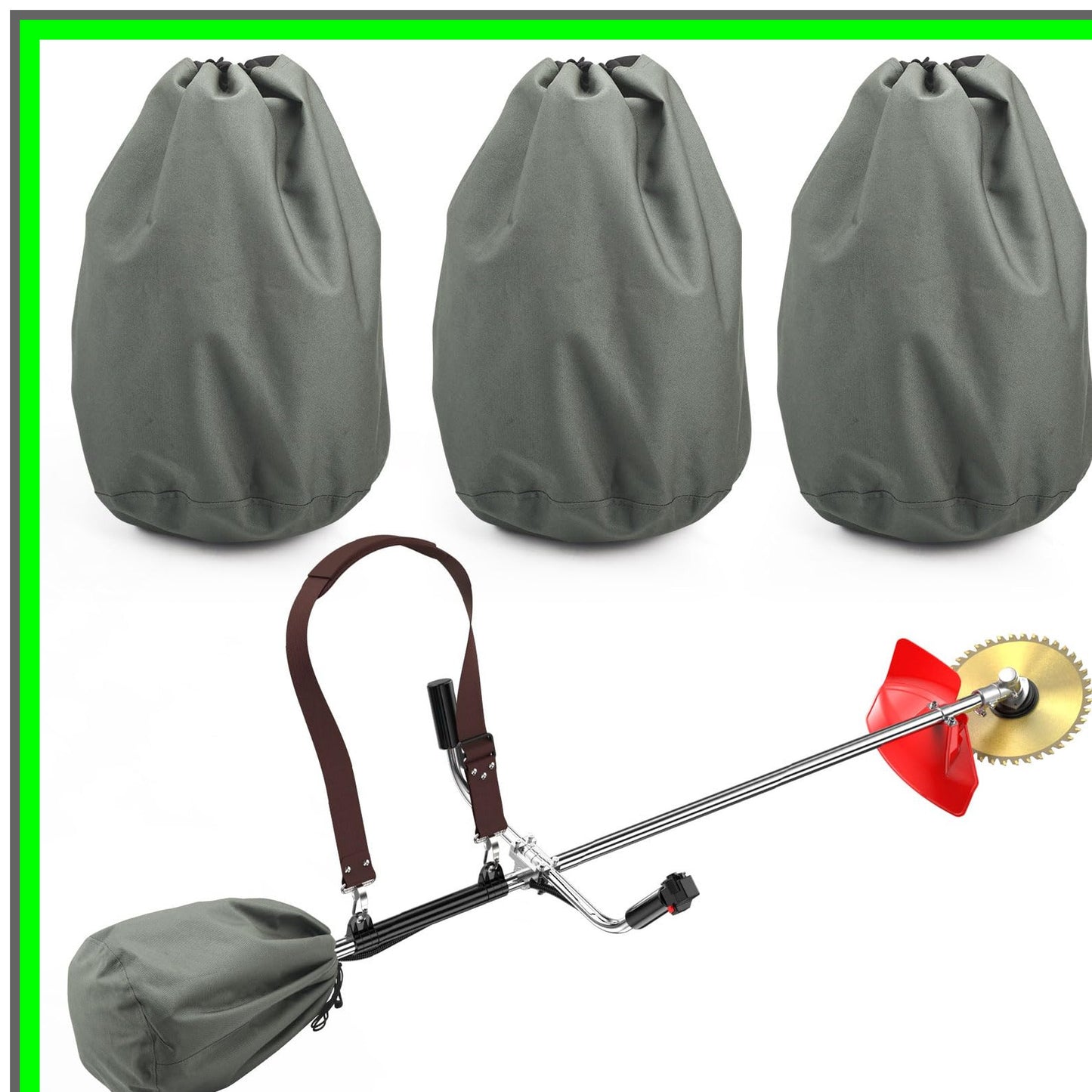 Versatile Waterproof Covers for Trimmers, Mowers, and Saws - 3 Pack