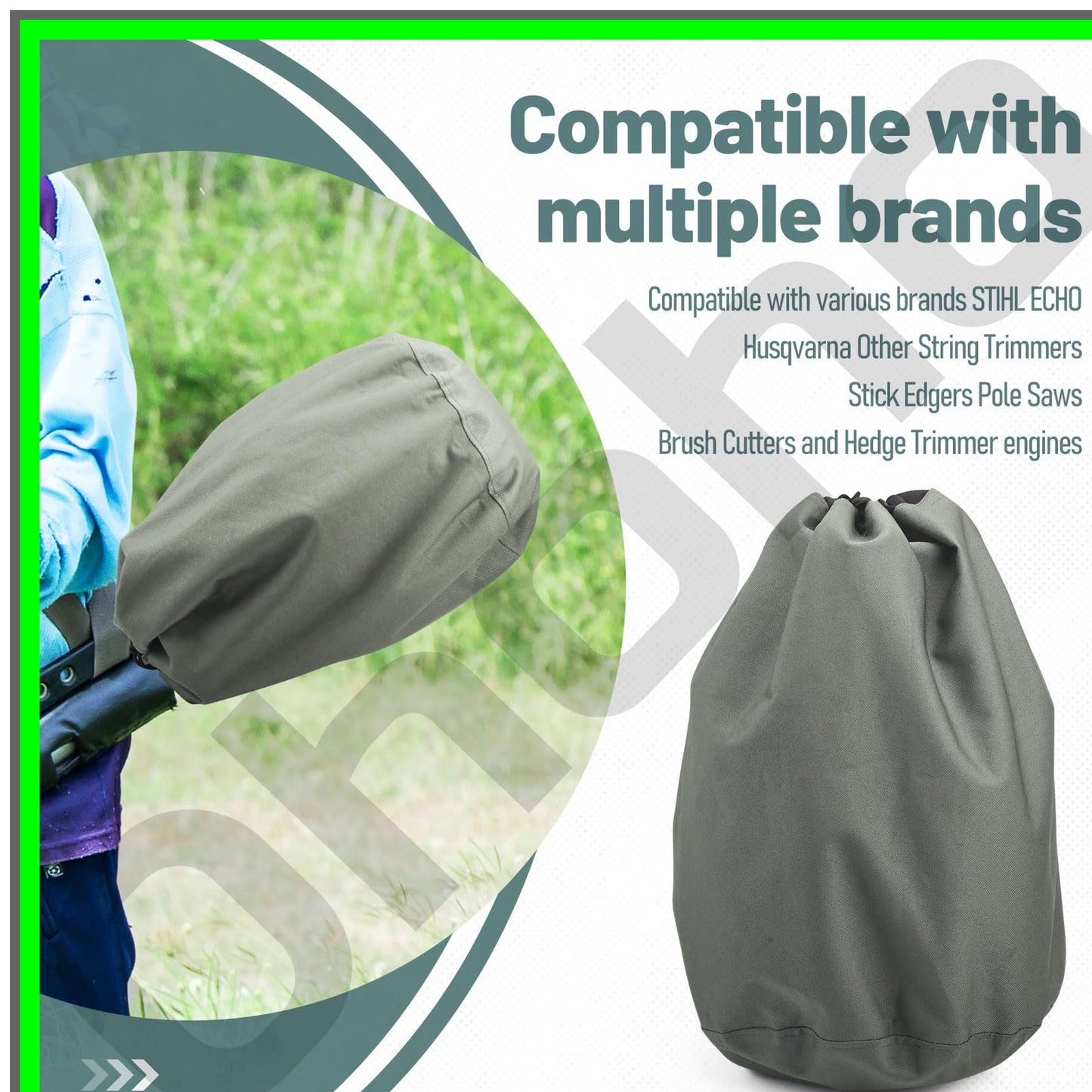 Versatile Waterproof Covers for Trimmers, Mowers, and Saws - 3 Pack