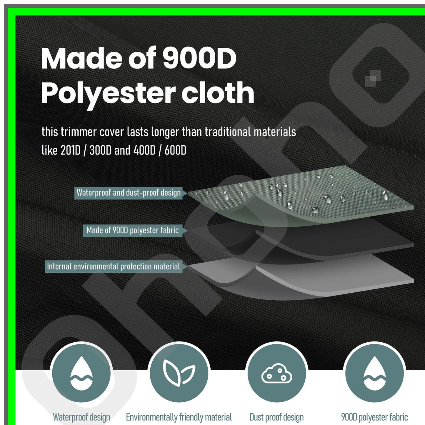 Versatile Waterproof Covers for Trimmers, Mowers, and Saws - 3 Pack