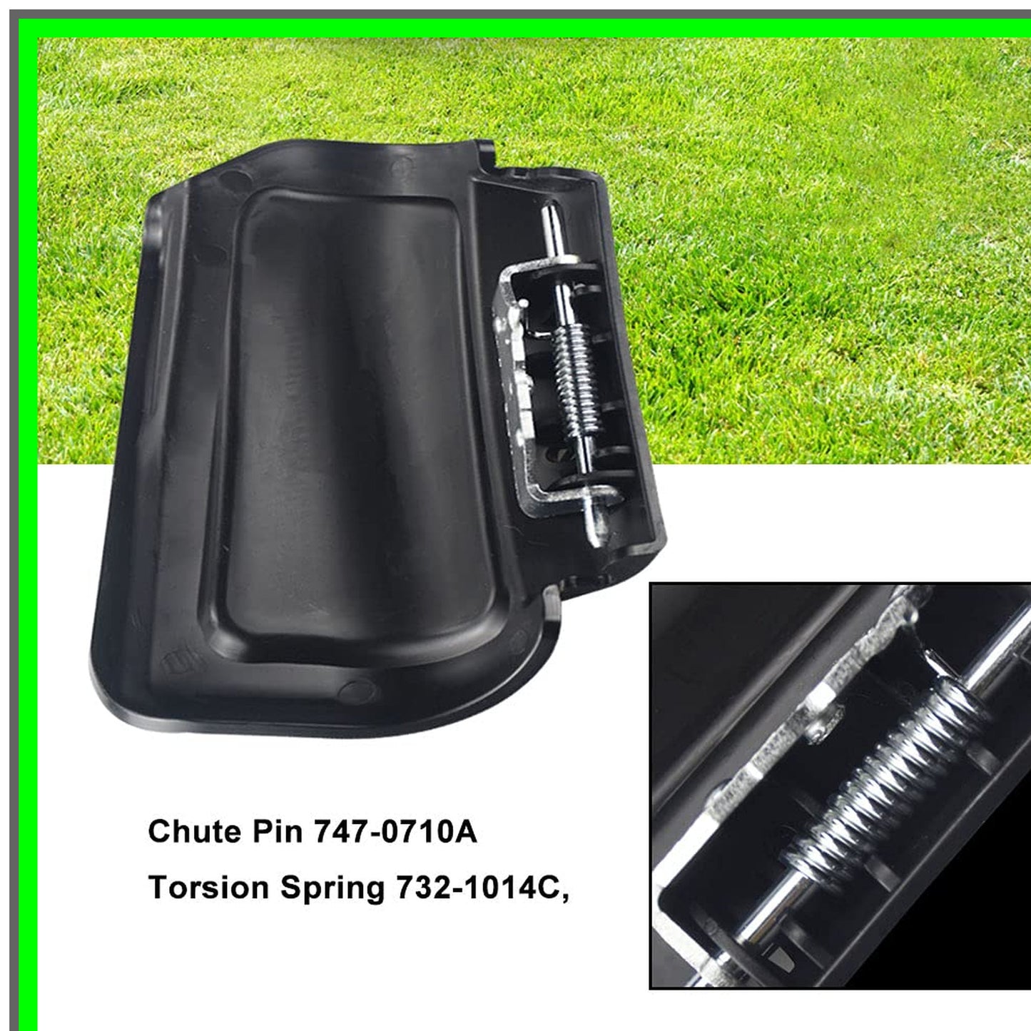 Hinged Mulching Plug Assembly for MTD Cub Cadet Troy Bilt Mowers