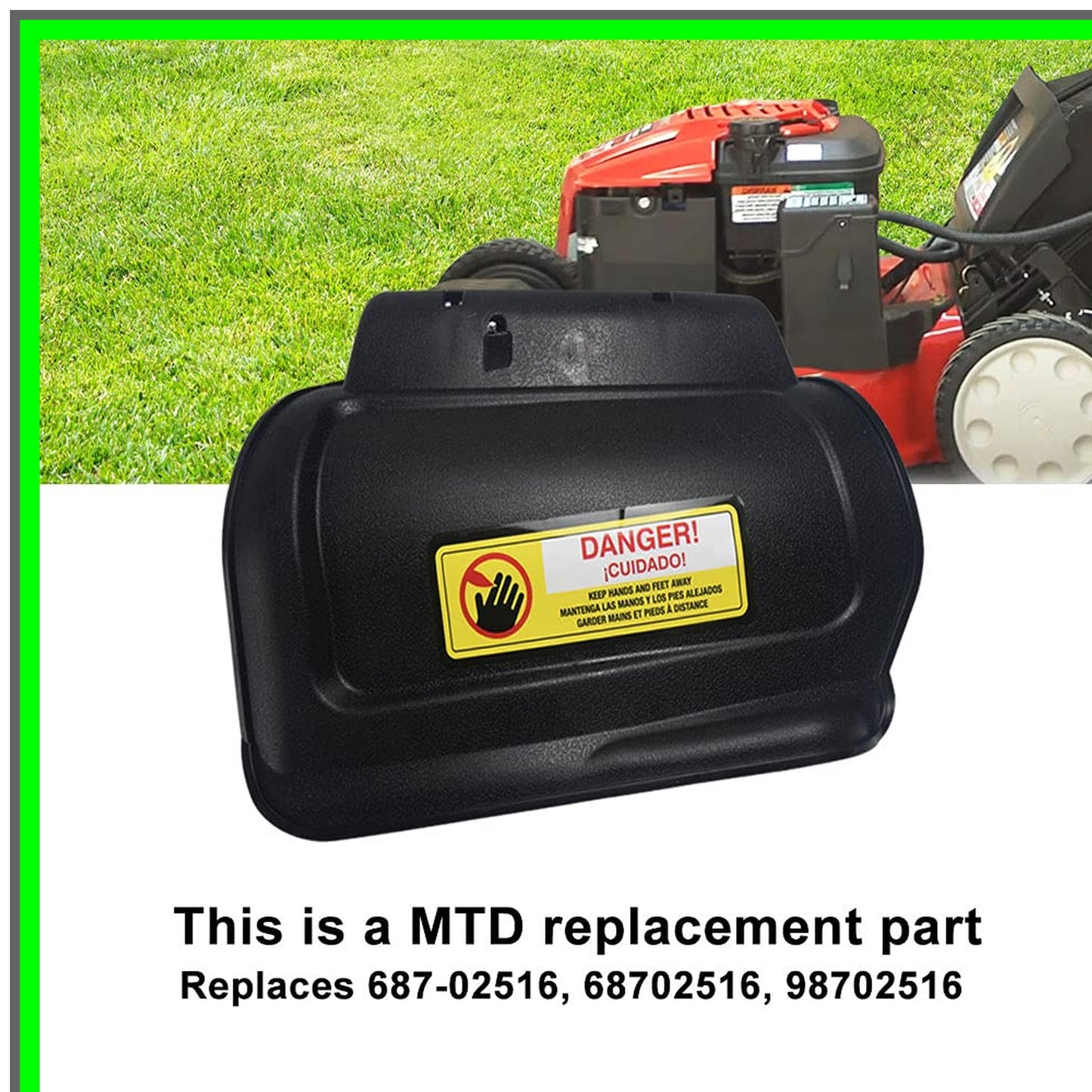 Hinged Mulching Plug Assembly for MTD Cub Cadet Troy Bilt Mowers