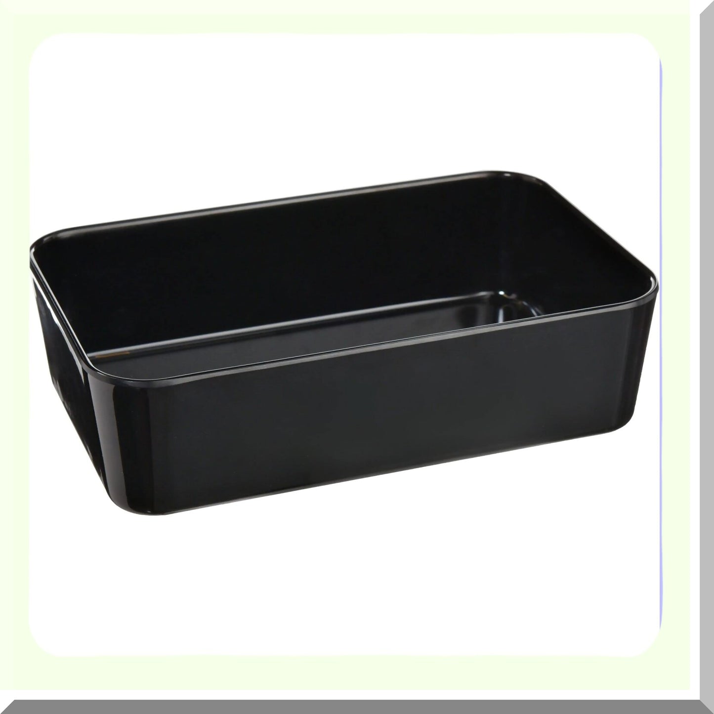 Melamine Black Guest Towel Caddy 8.25" x 5" x 2.25"