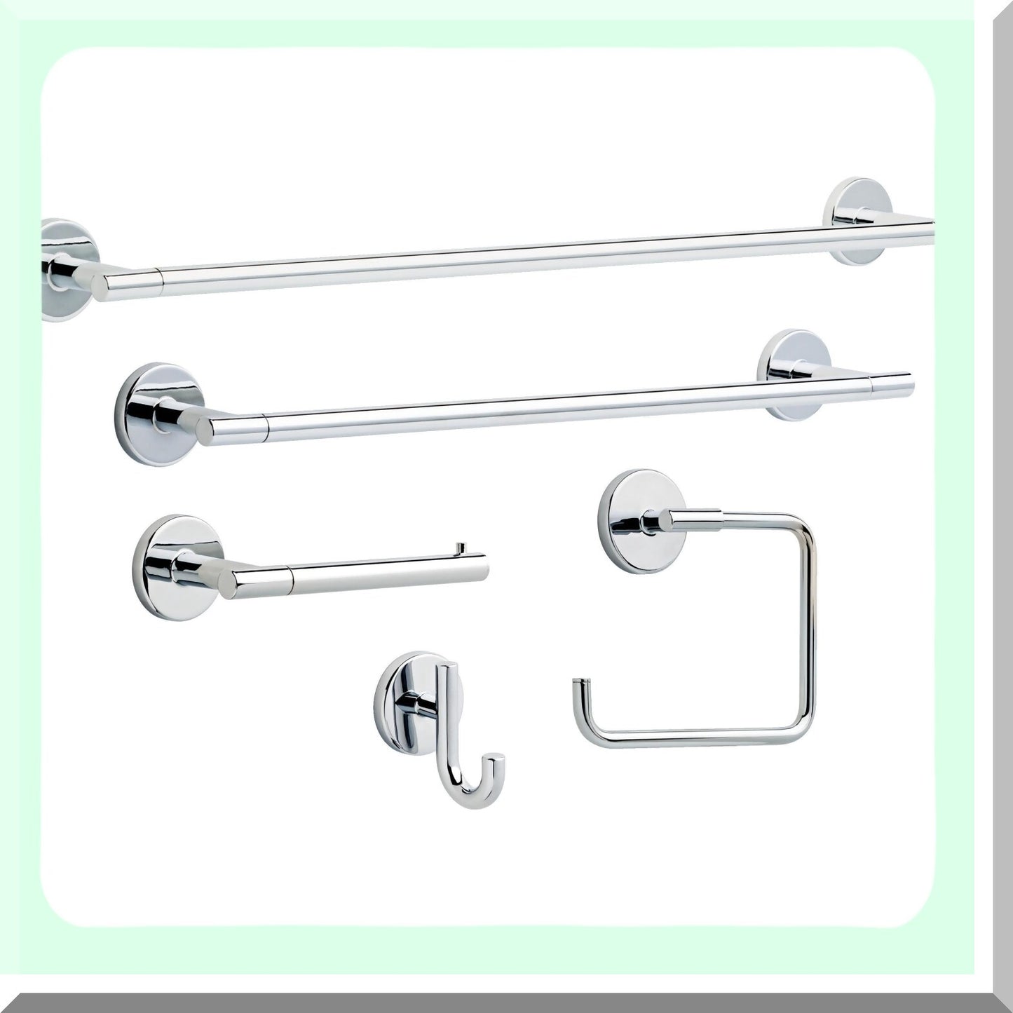 12 in. Wall Mount Towel Bar in Polished Chrome