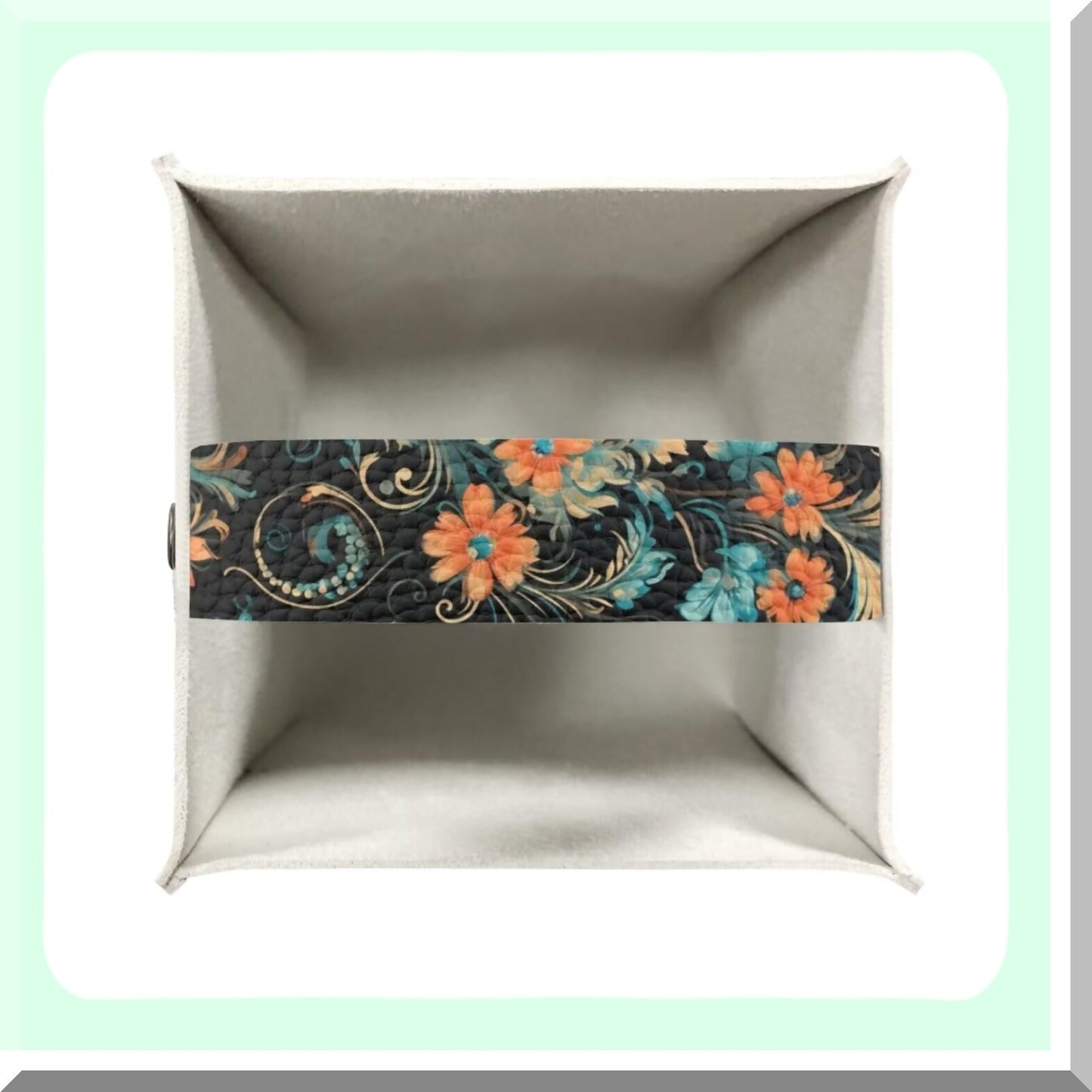 Floral Horse PU Leather Tissue Box Cover