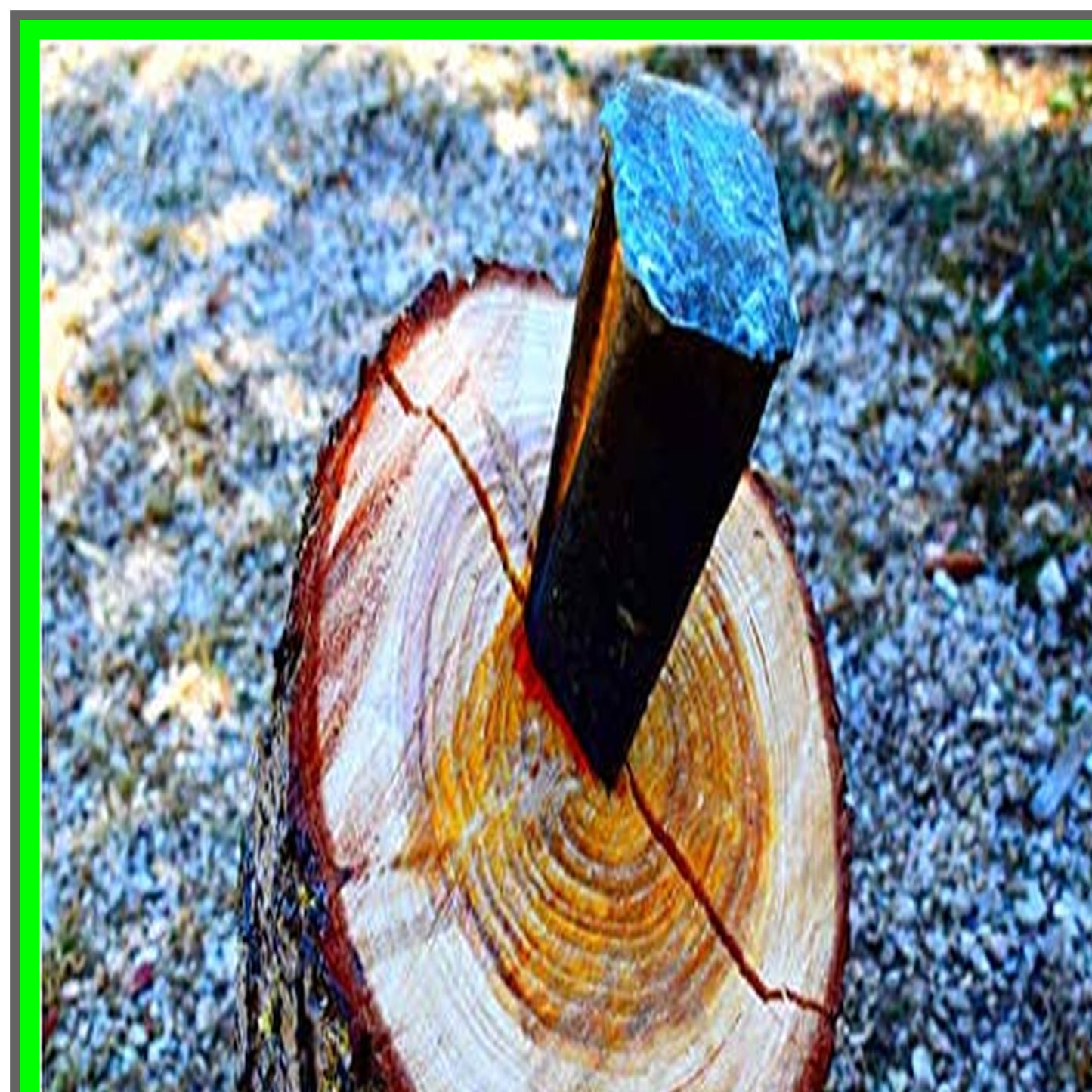 Heavy Duty Log Splitting Wedge with Sharpened Edge for Efficient Chopping