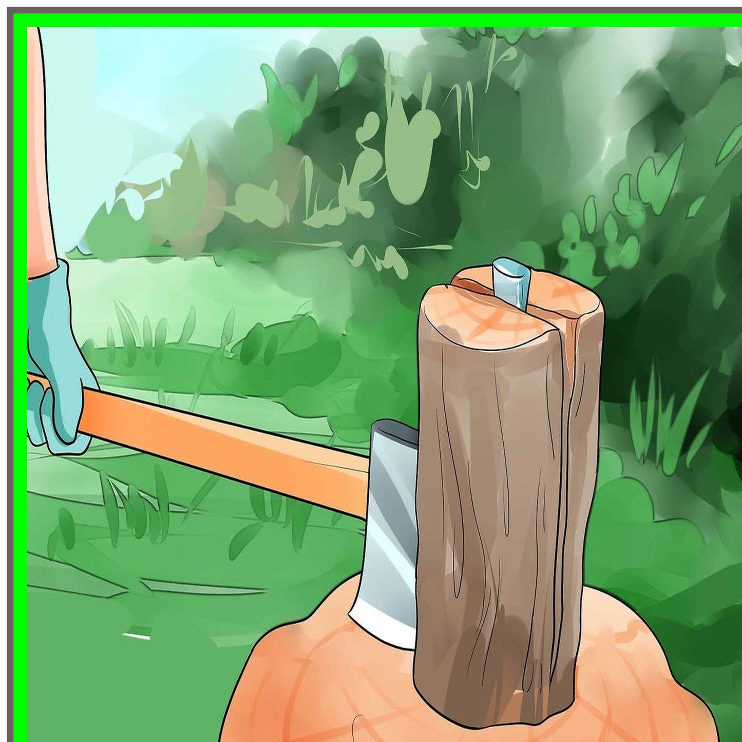 Heavy Duty Log Splitting Wedge with Sharpened Edge for Efficient Chopping