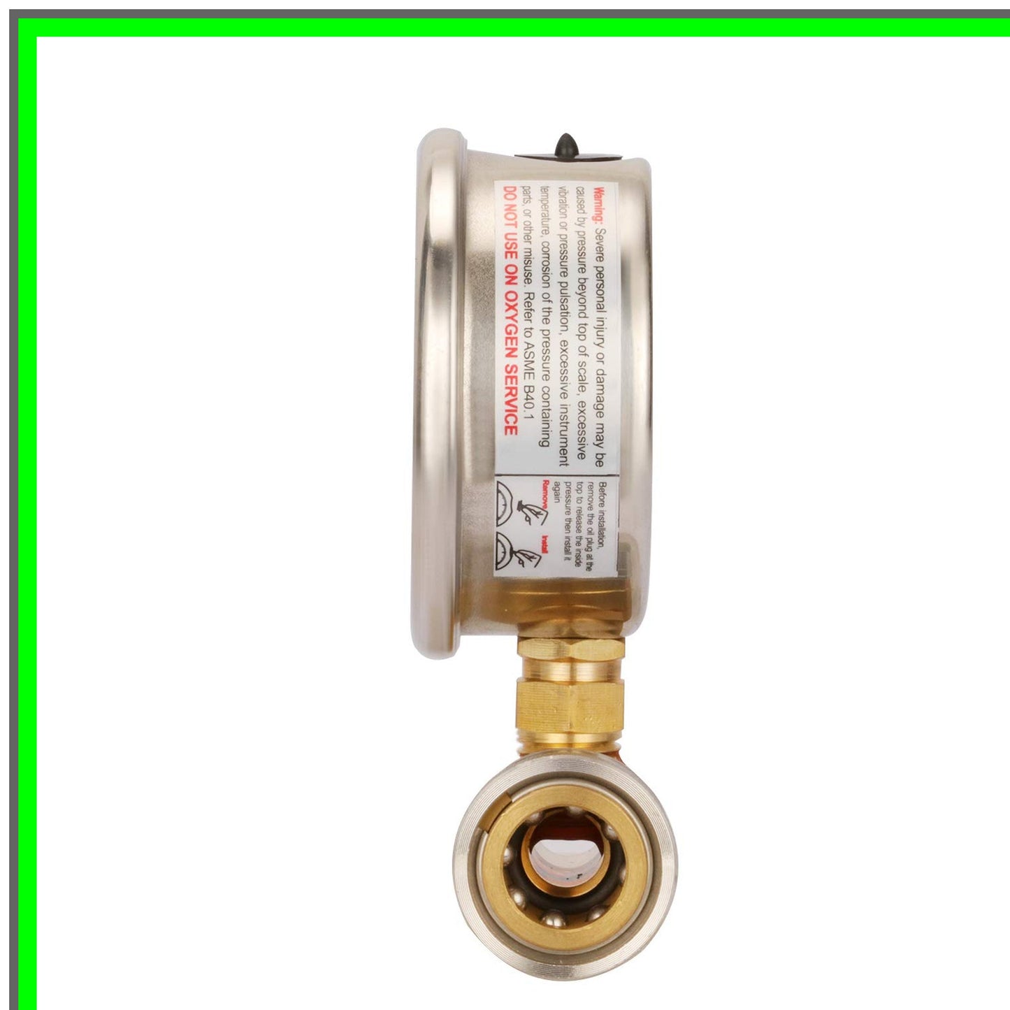 Pressure Washer Gauge Kit 0-5000 PSI with Quick Connect and Glycerin Fill