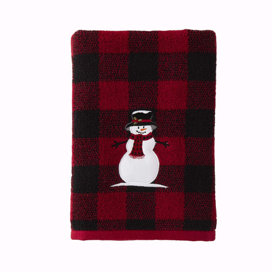 Woodland Winter Red Bath Towel 24x48