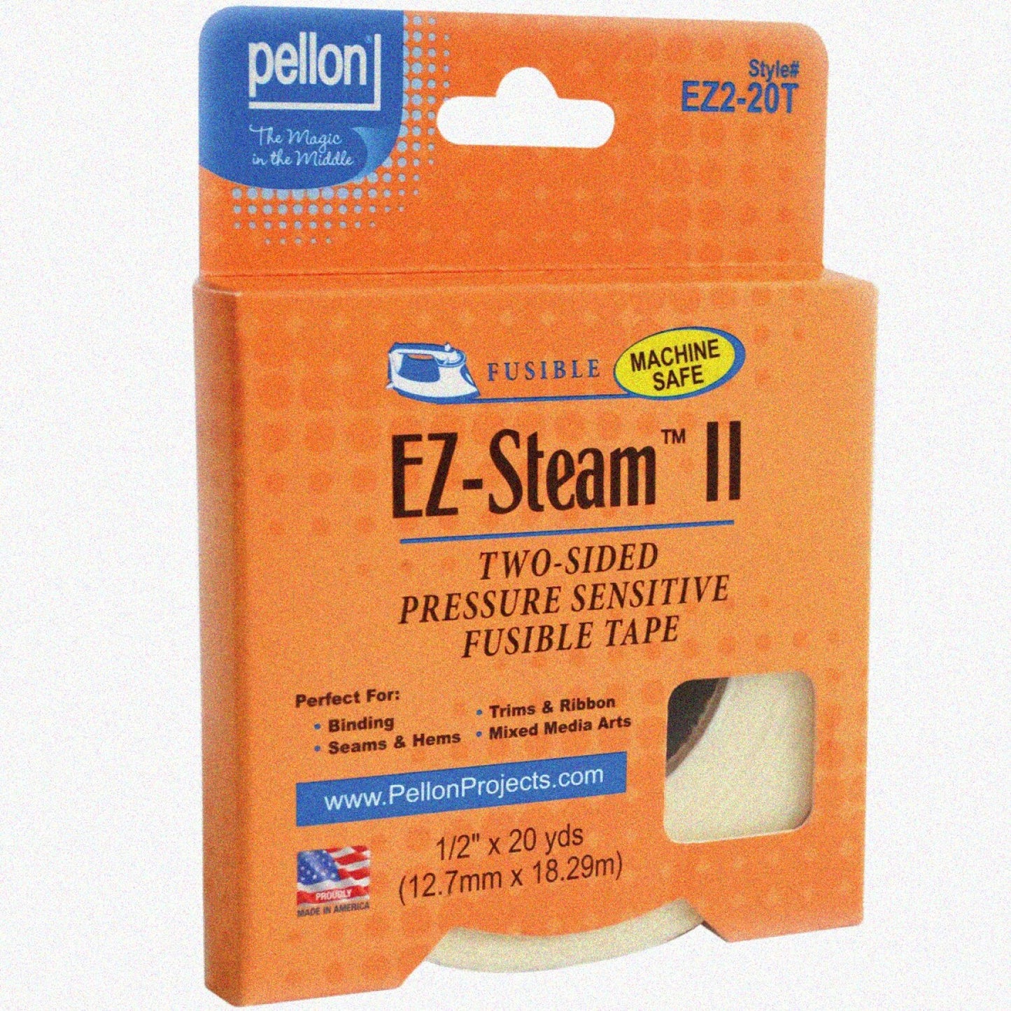 EZ Steam II 1/2" x 20 Yards White Tape