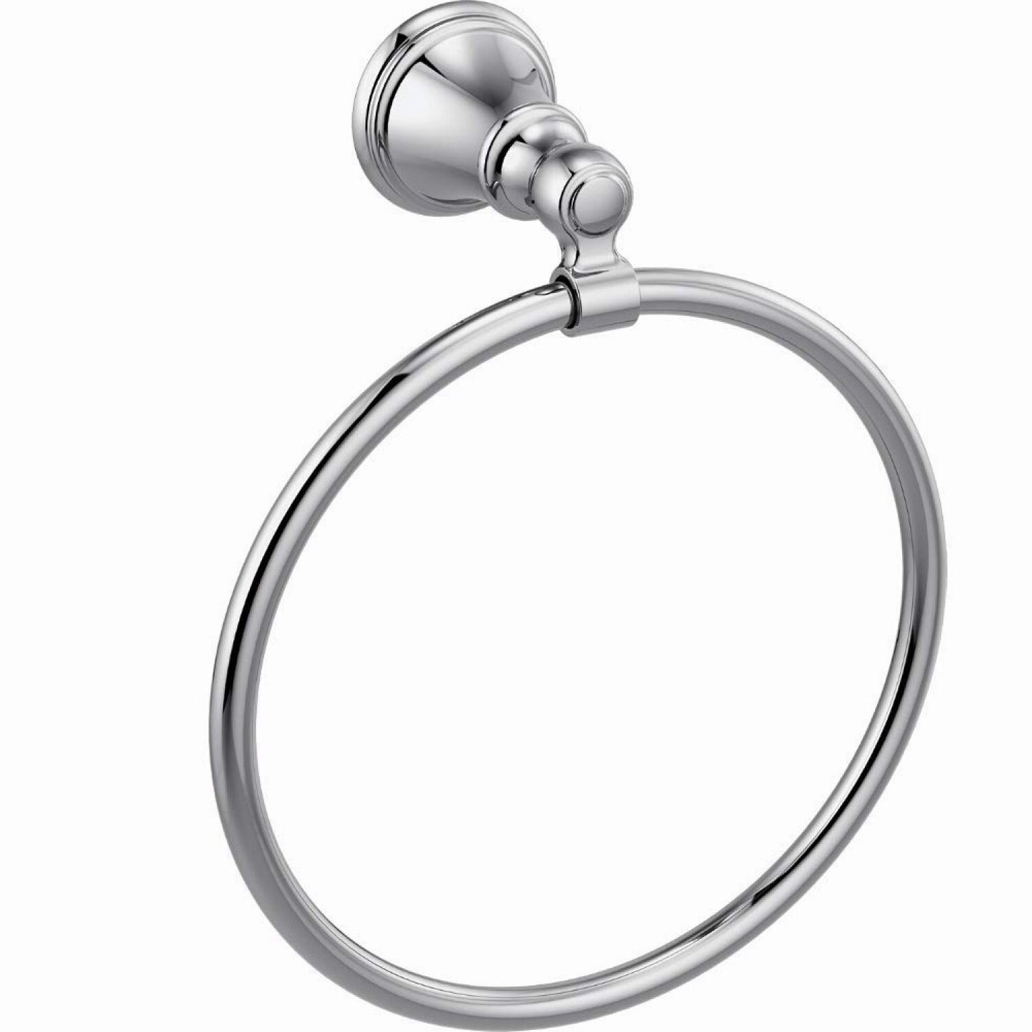 Woodhurst Round Chrome Wall Mount Towel Ring