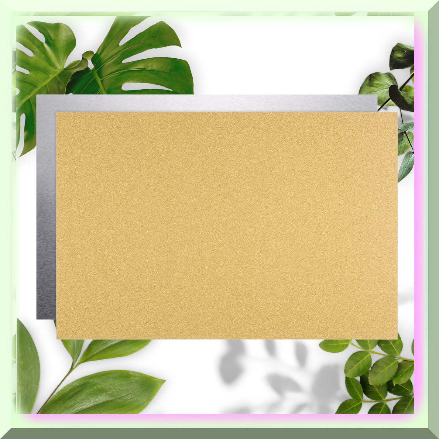 2pcs 6x8 Inch Waterproof Metal Photo Cards