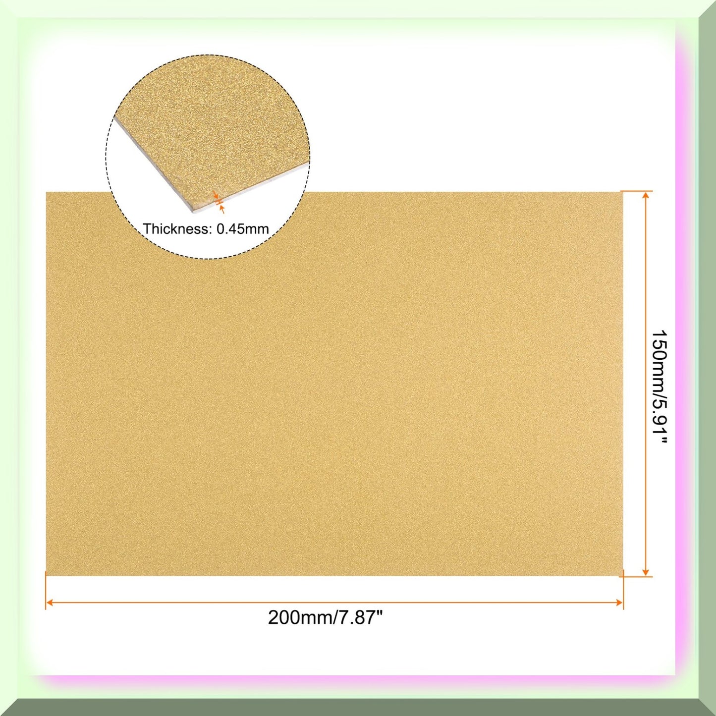 2pcs 6x8 Inch Waterproof Metal Photo Cards
