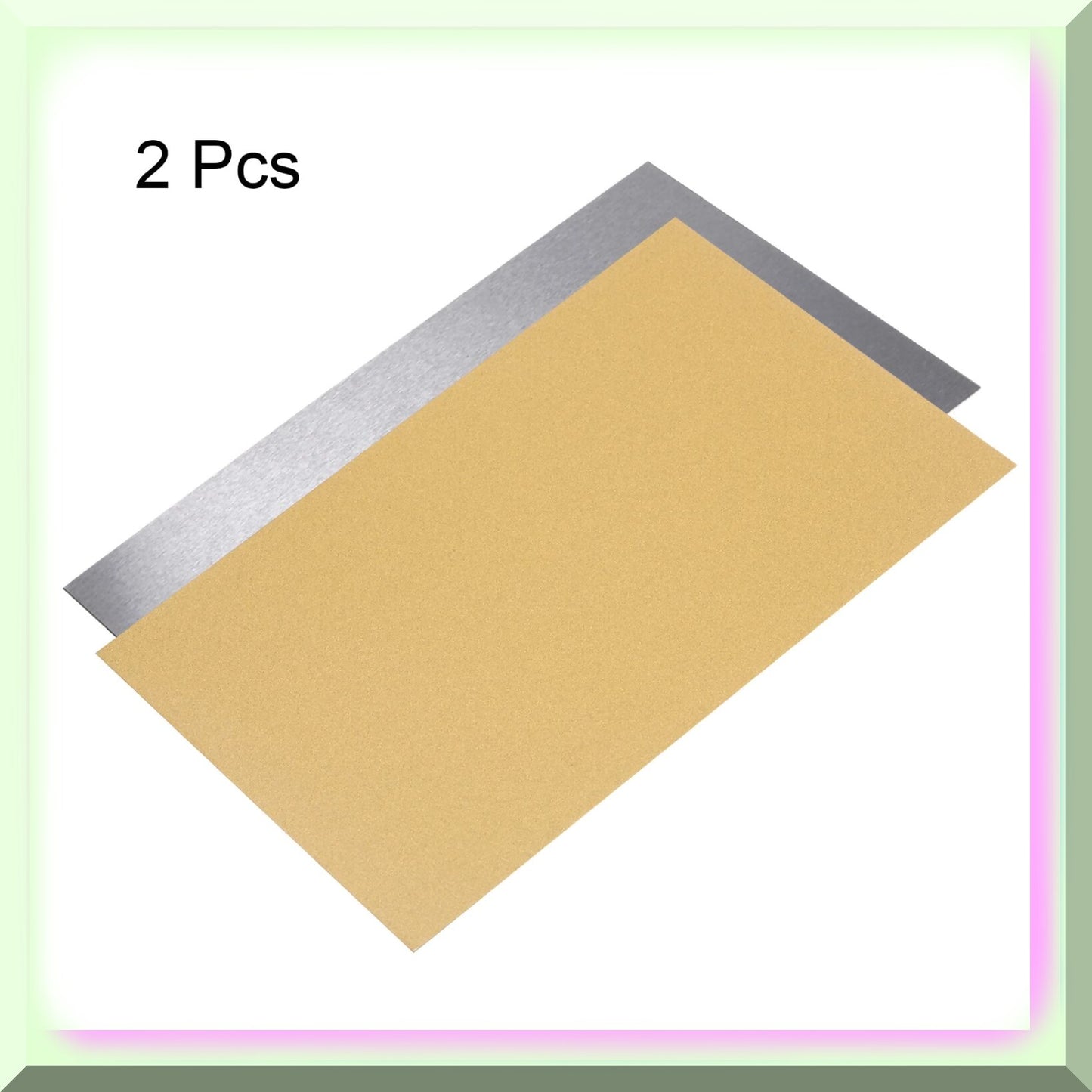 2pcs 6x8 Inch Waterproof Metal Photo Cards