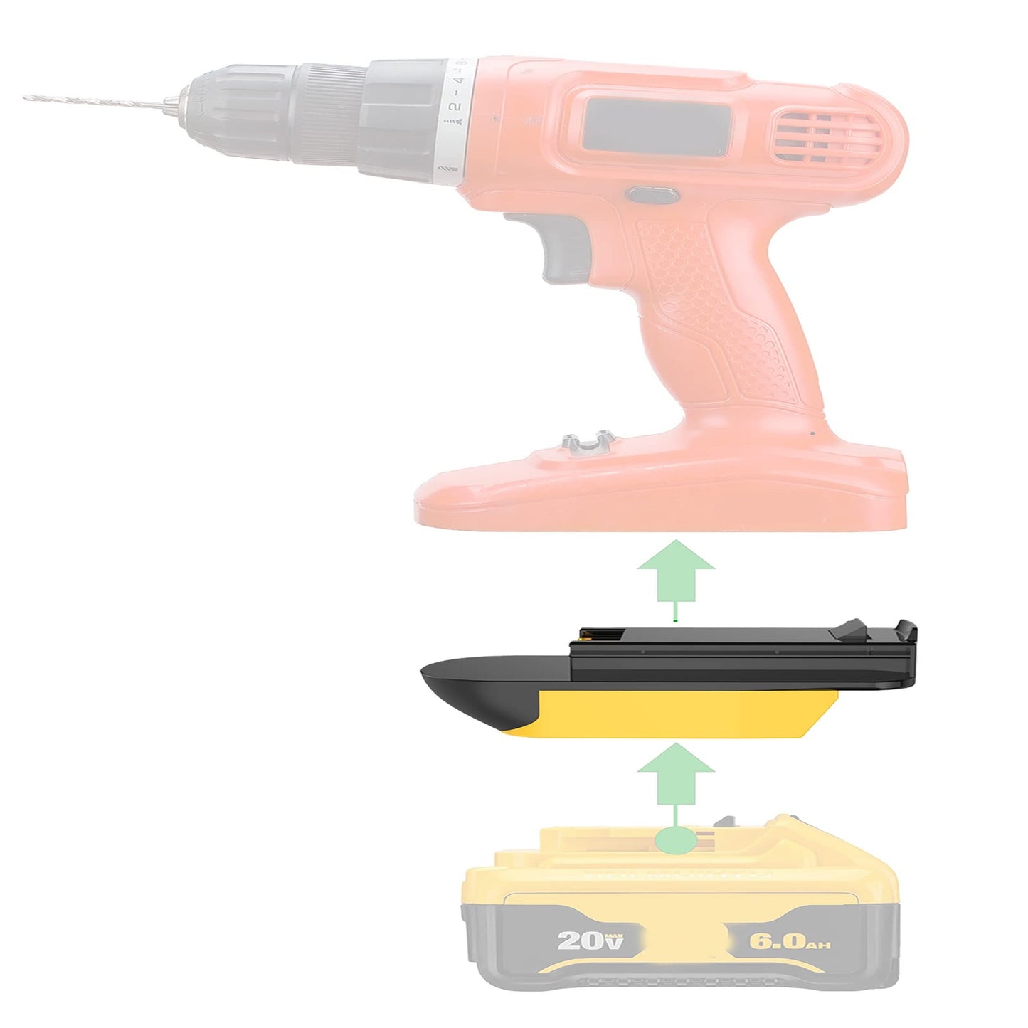 Black Decker 18V to 20V MAX Adapter for Cordless Tool Compatibility