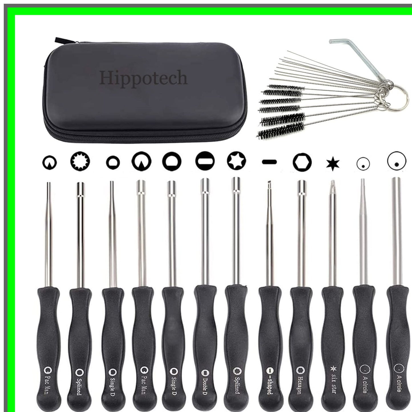 12-Piece Carburetor Adjustment Tool Set for 2-Cycle Small Engine Repair