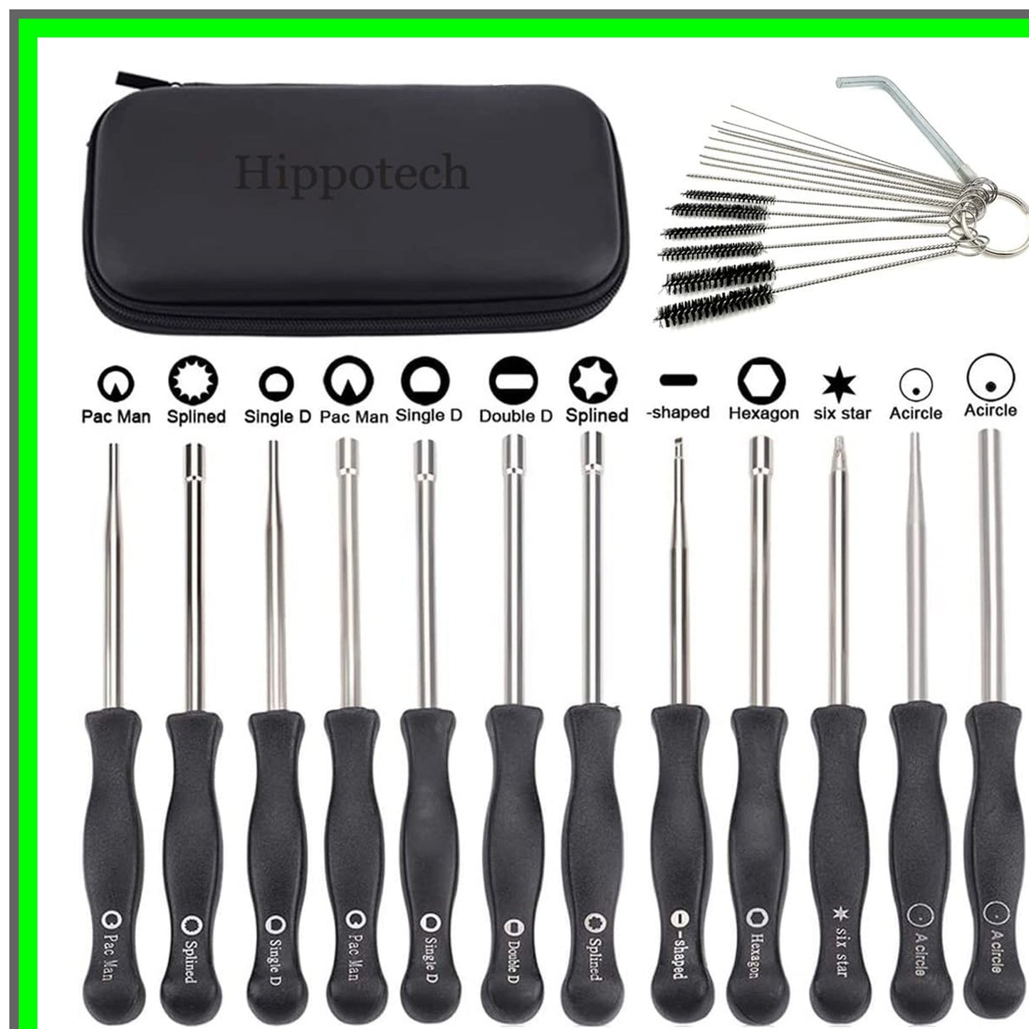 12-Piece Carburetor Adjustment Tool Set for 2-Cycle Small Engine Repair