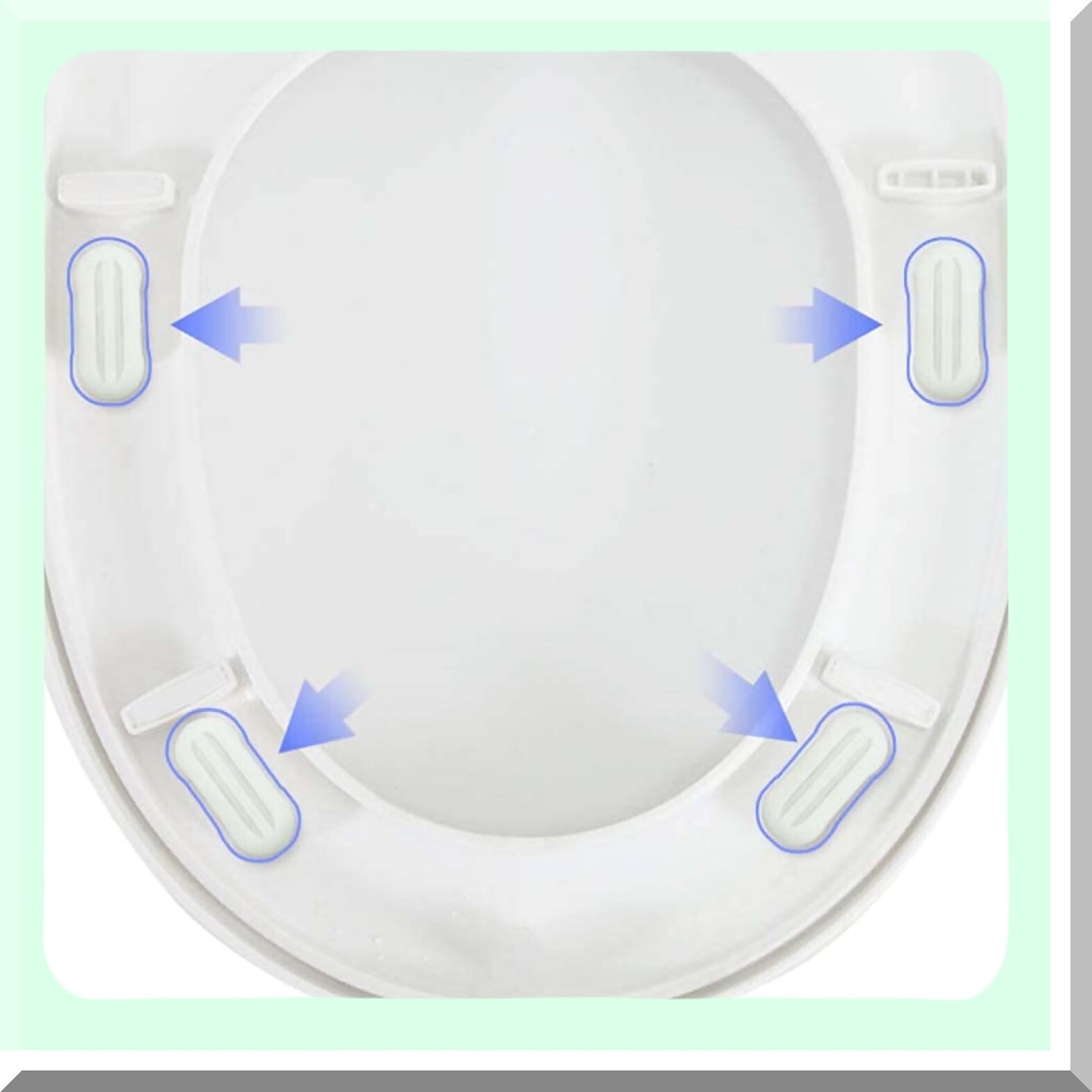 4 Pieces White Tet Seat Bumper Pads