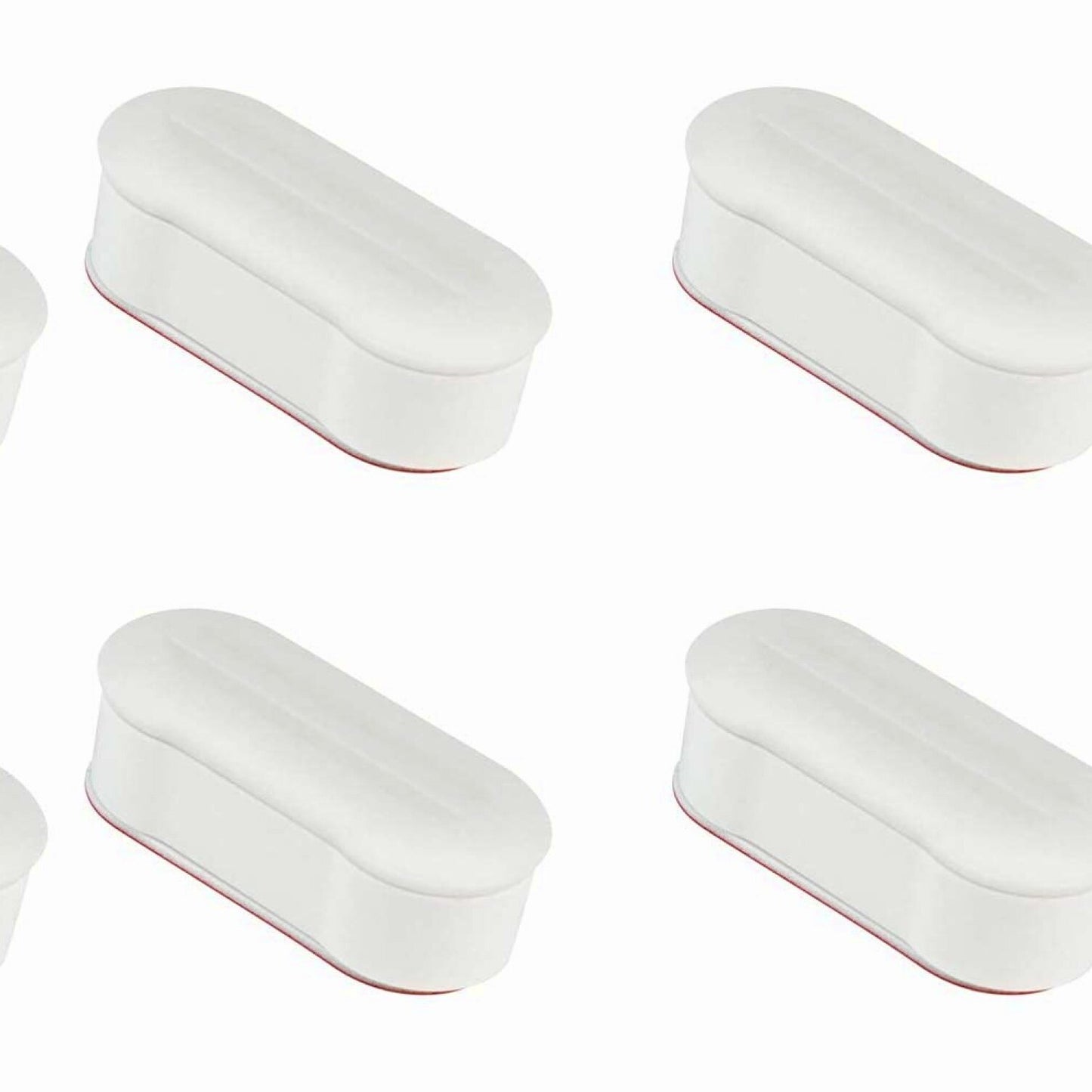 4 Pieces White Tet Seat Bumper Pads