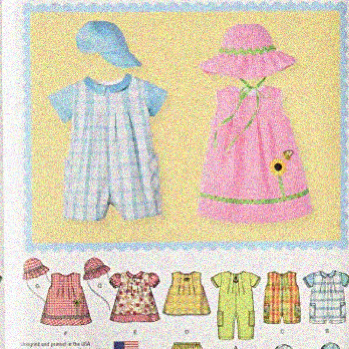 Baby Sewing Kit for Romper Dress Top Hat Sizes XXS-L
