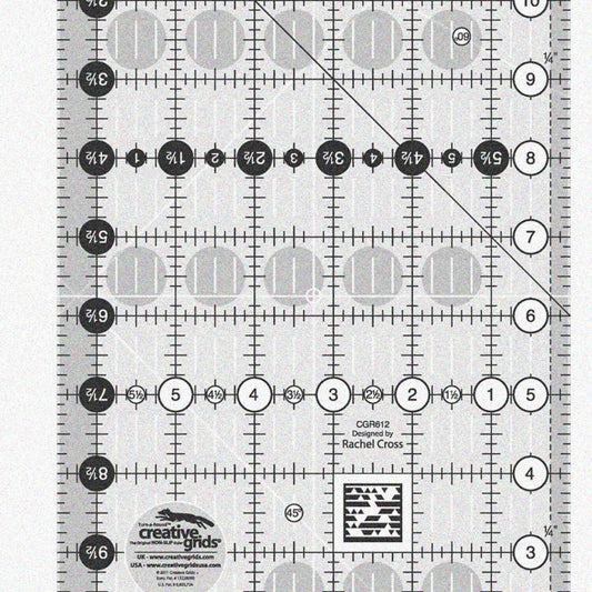 Quilt Ruler 6-1/2 x 12-1/2 inches