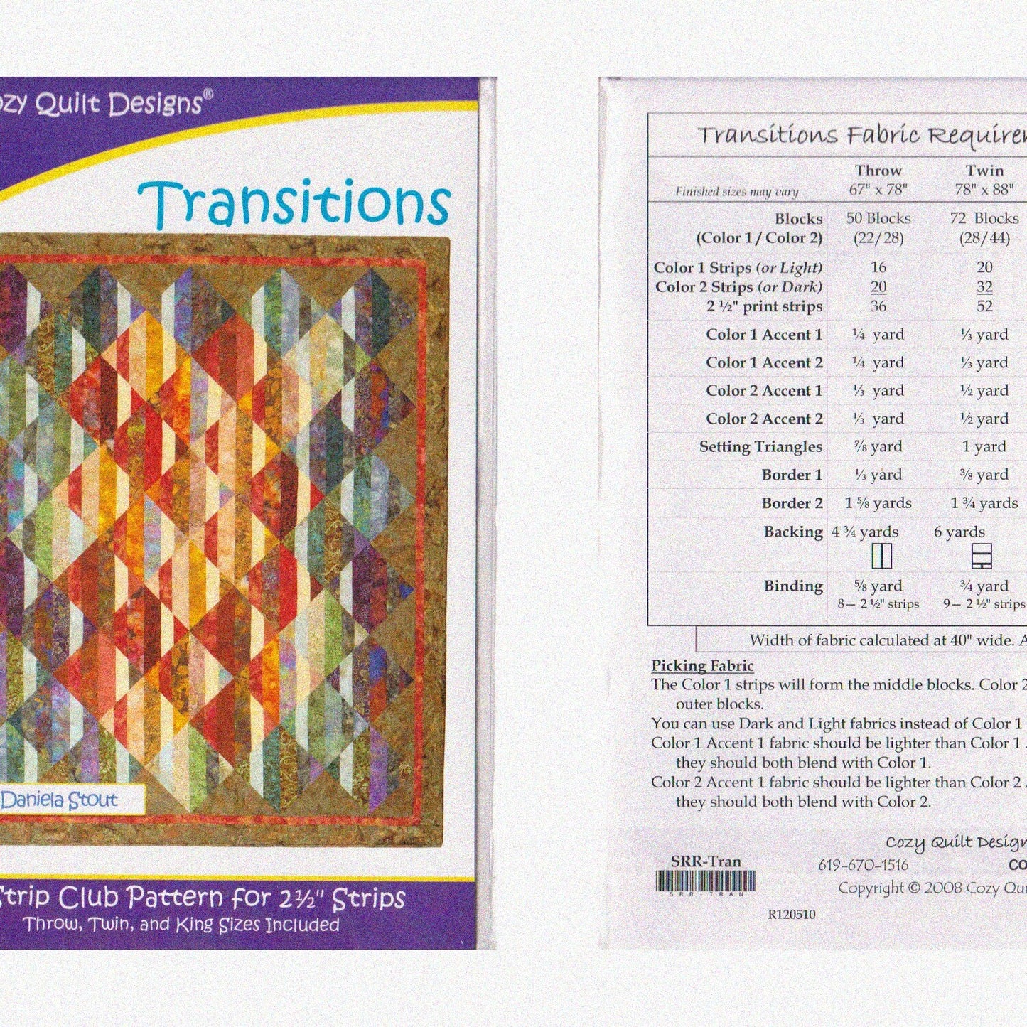 Strip Club Pattern for Quilts, 3 Sizes