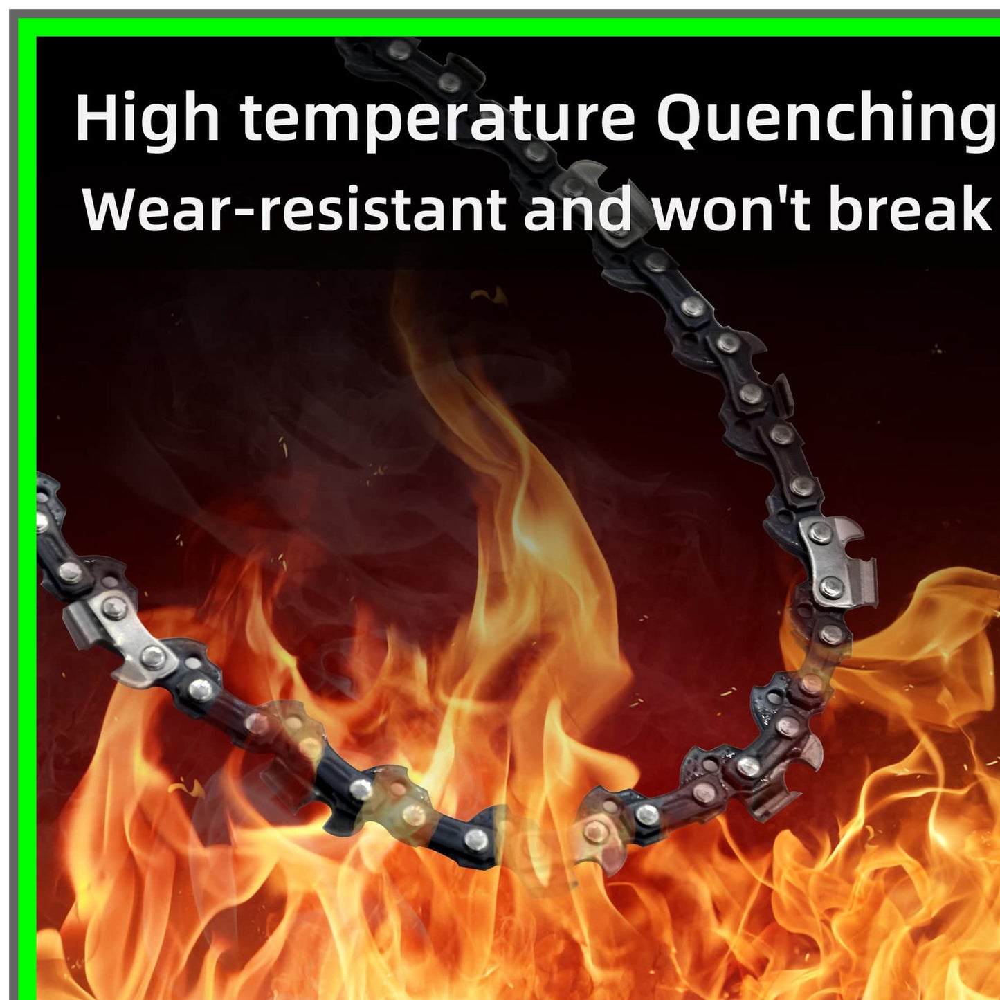 18 Inch Low-Kickback Chainsaw Chain 62 Drive Links for Husqvarna and Poulan