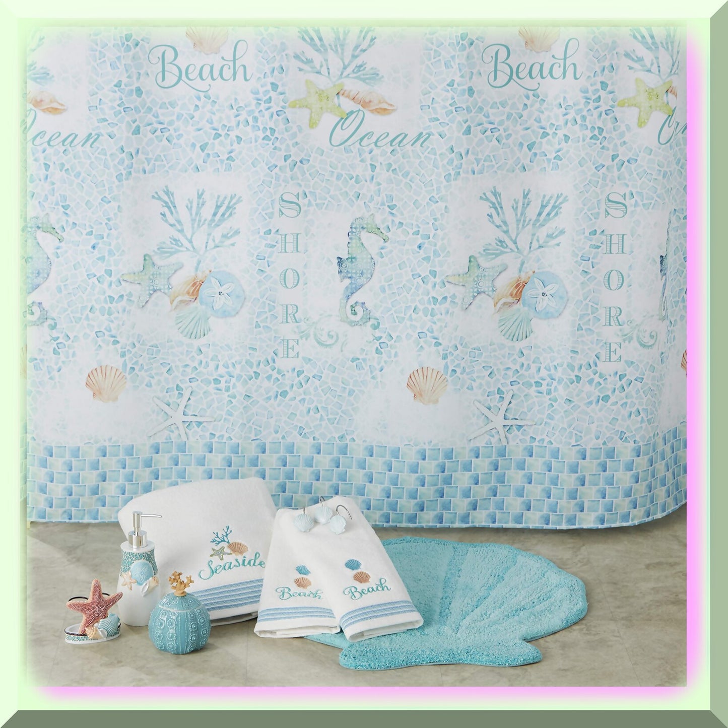 2-Piece White Cotton Hand Towel Set
