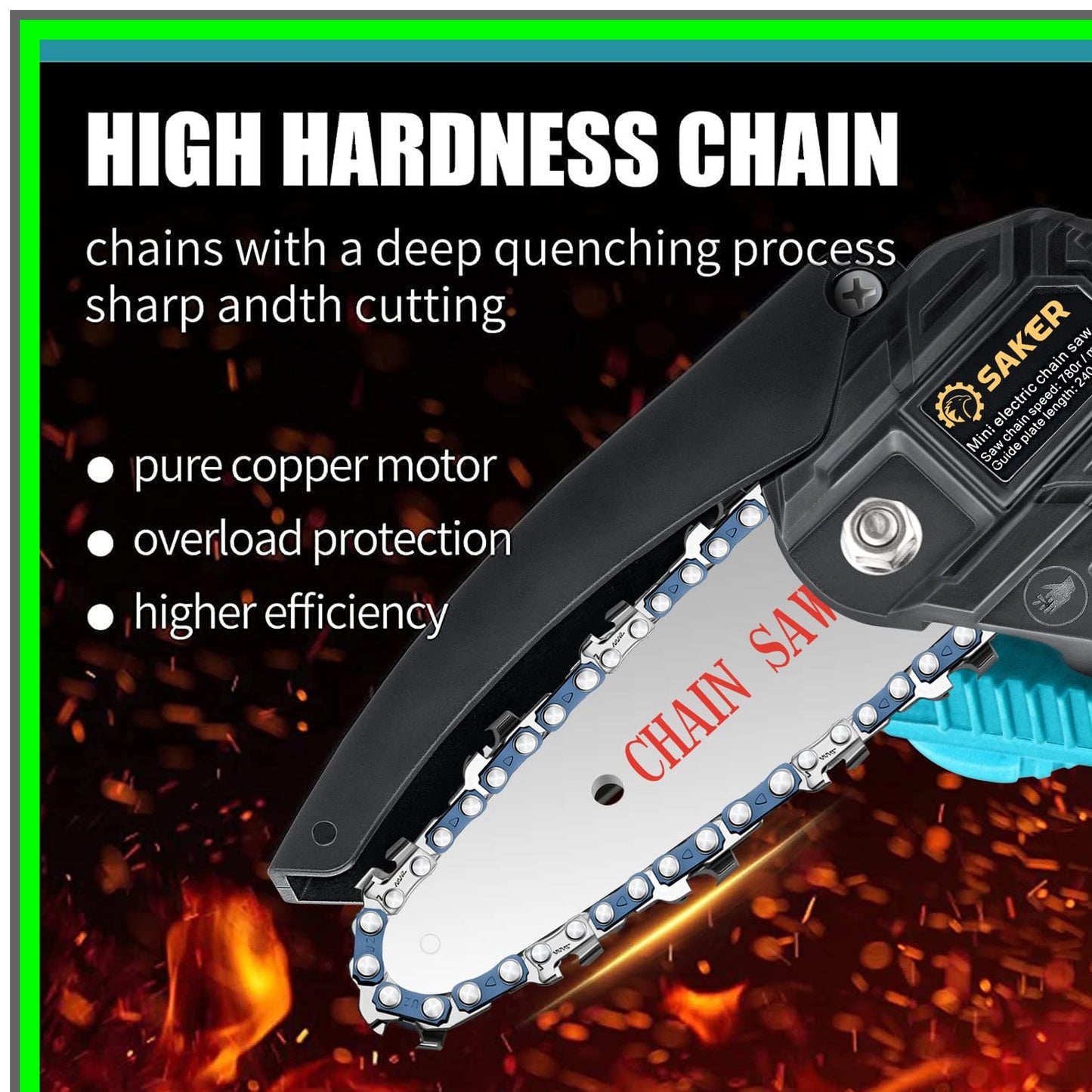 Compact Cordless Mini Chainsaw for Effortless Pruning and Garden Care