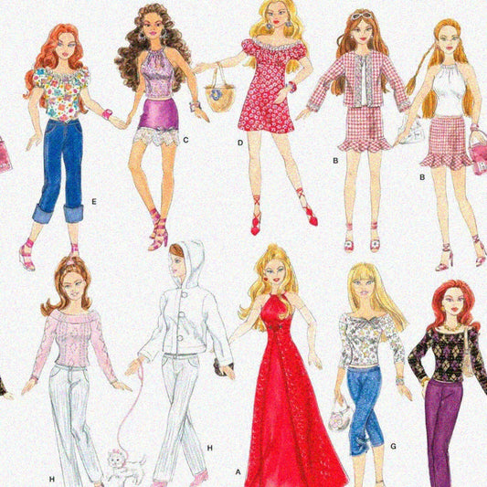 4702 Doll Clothing Sewing Pattern for Girls 11.5"