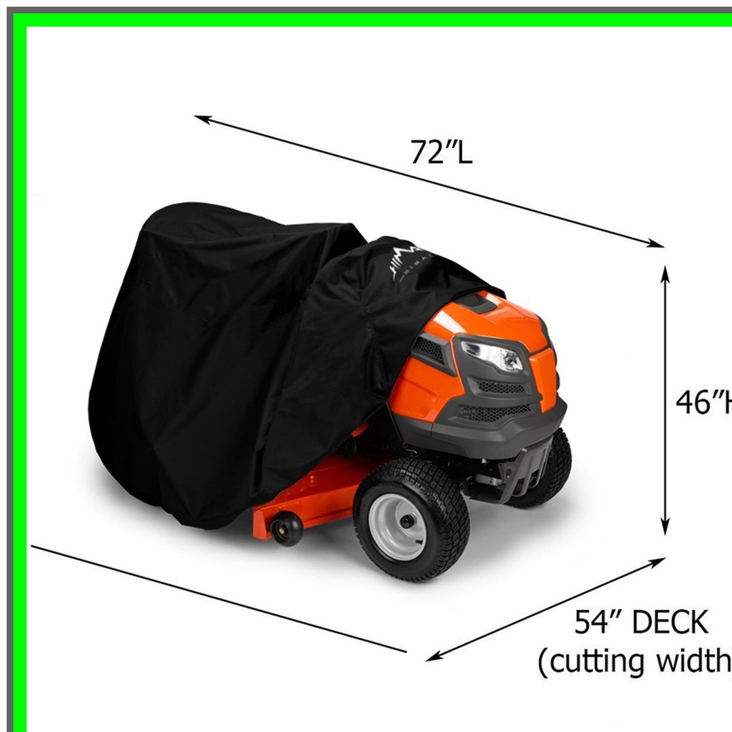 Heavy Duty Lawn Mower Cover with UV Protection for 54" Decks