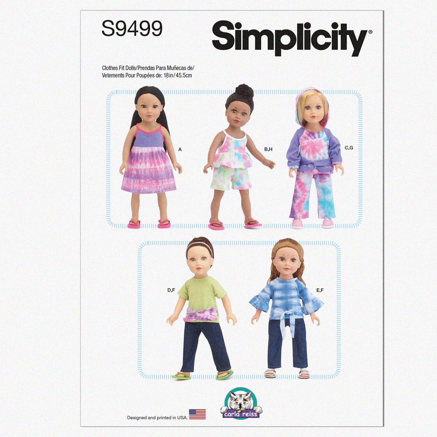 Doll Clothes Sewing Pattern Kit for 18" Dolls