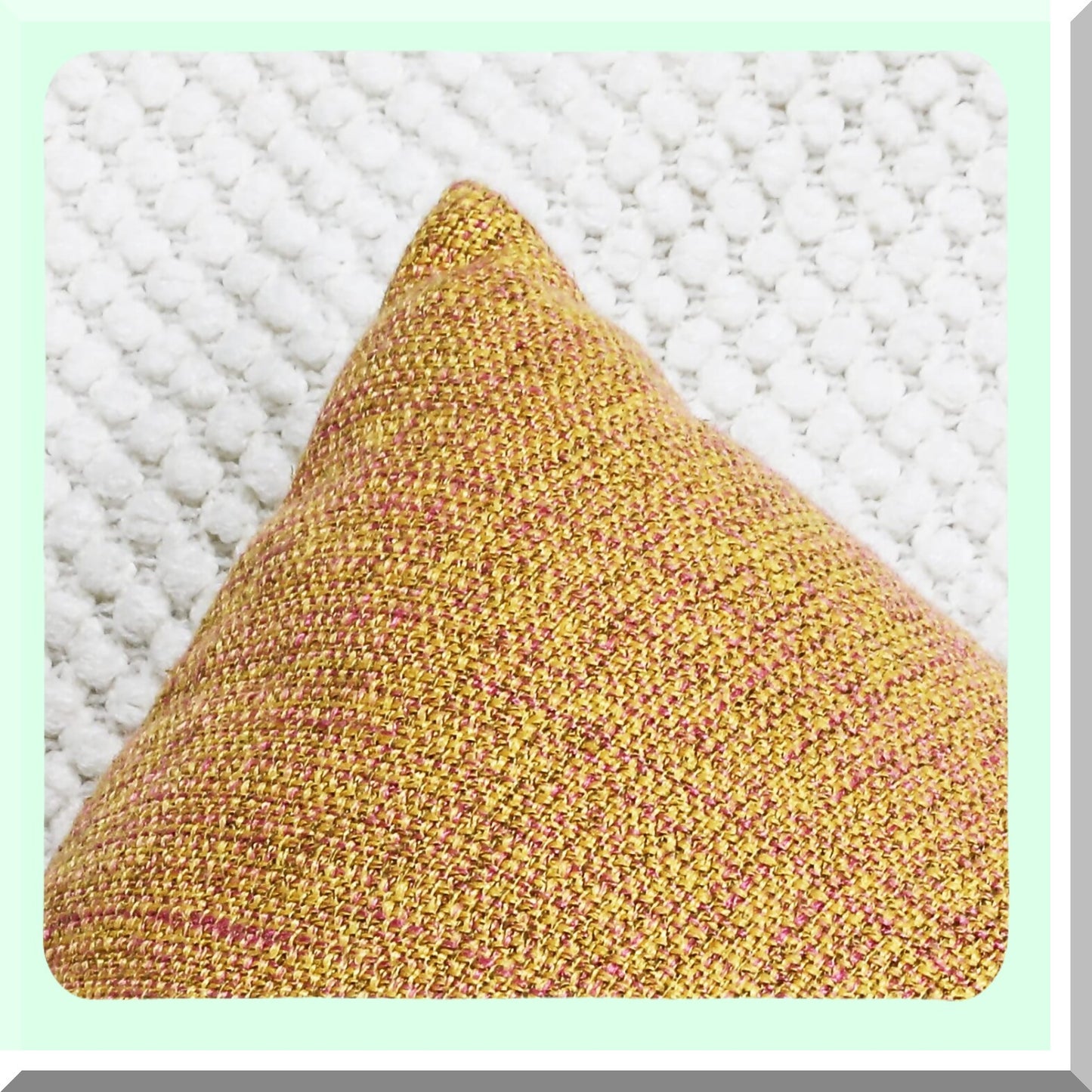 Orange Farmhouse Patchwork Pillowcase Set - 18x18 Inch Decorative Throw Pillow Covers - Solid Linen Cushion Cases with Hidden Zipper for Couch Decor