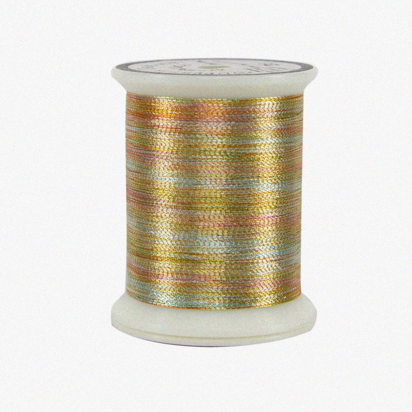 Variegated Gold Metallic Thread 500 yd Emerald