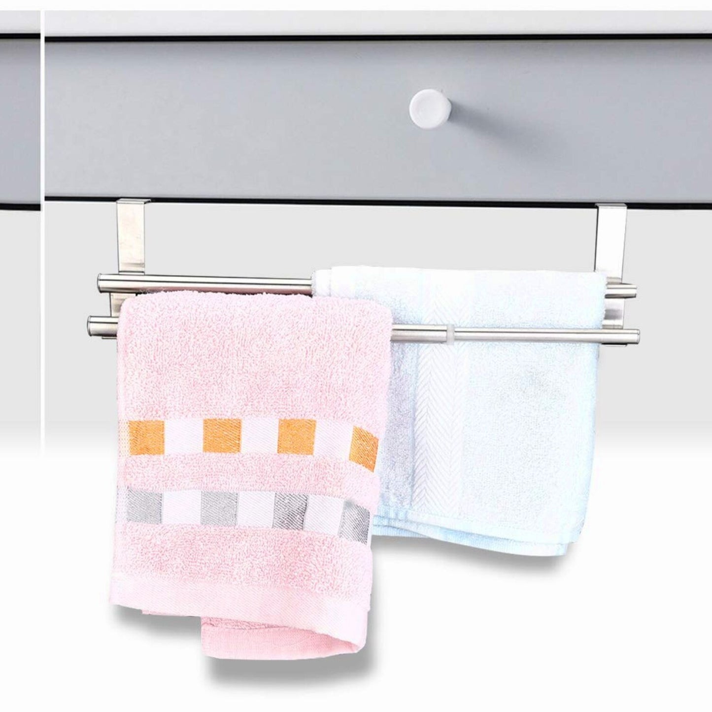 Stainless Steel Telescopic Bathroom Towel Rack