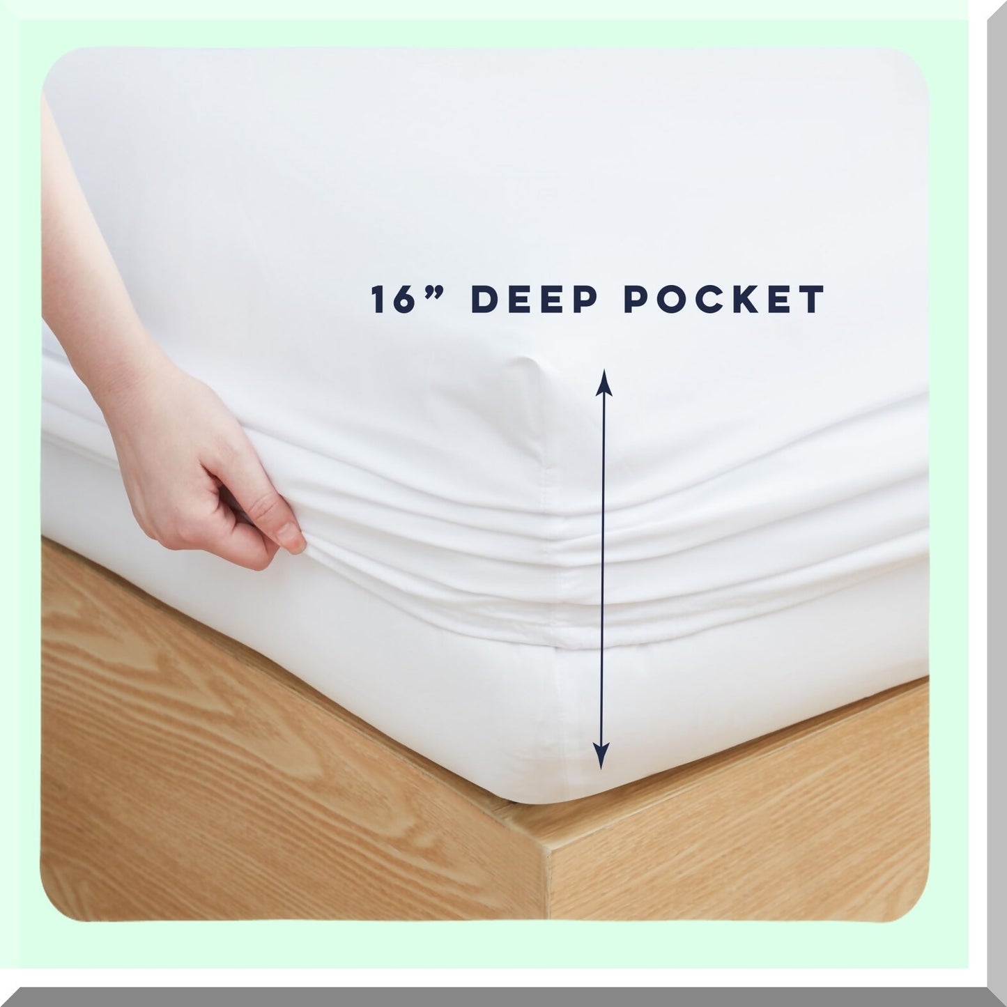 CoolSilk EcoCool Queen Bedding Set - Ultra-Soft Hotel Style Sheets & Pillowcases, Quick Dry, Anti-Wrinkle, Machine Washable - White Queen Size