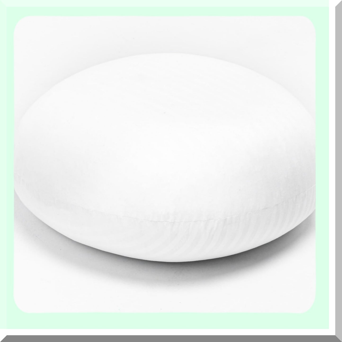 24" Round Floor Pillow Cushion - Large Size Insert for Adults - Lounging, Gaming, Yoga - Throw Pillow Seating - Floor Cushion Insert