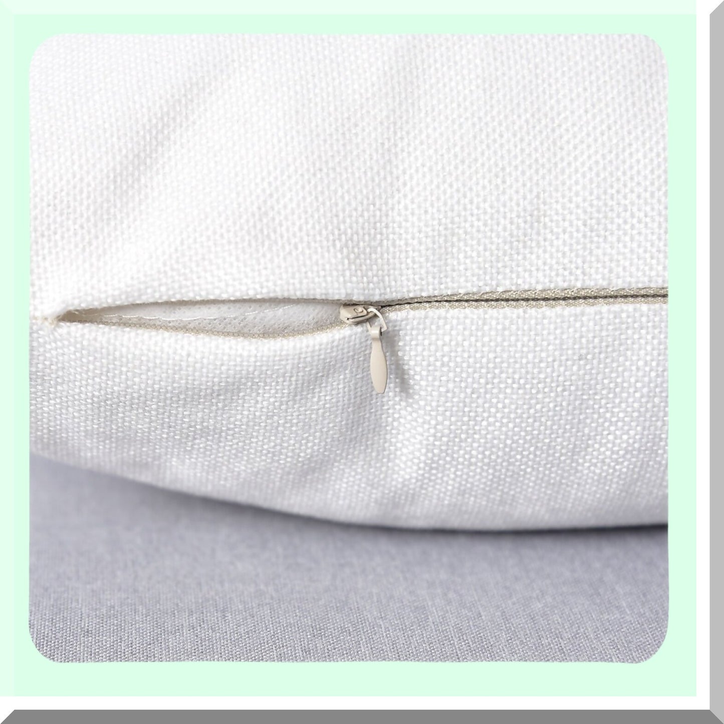 Linen Cloth Pillow Cover Set - 18x18 Inch Decorative Cushion Case for Bench - White - 2 Pack - Home Decor Accent - Sofa Throw Pillow Cover