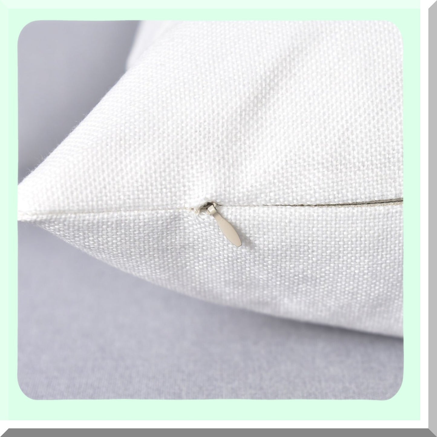 Linen Cloth Pillow Cover Set - 18x18 Inch Decorative Cushion Case for Bench - White - 2 Pack - Home Decor Accent - Sofa Throw Pillow Cover