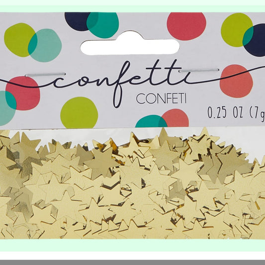 Shimmering Gold Mini Stars Confetti for Celebrations
